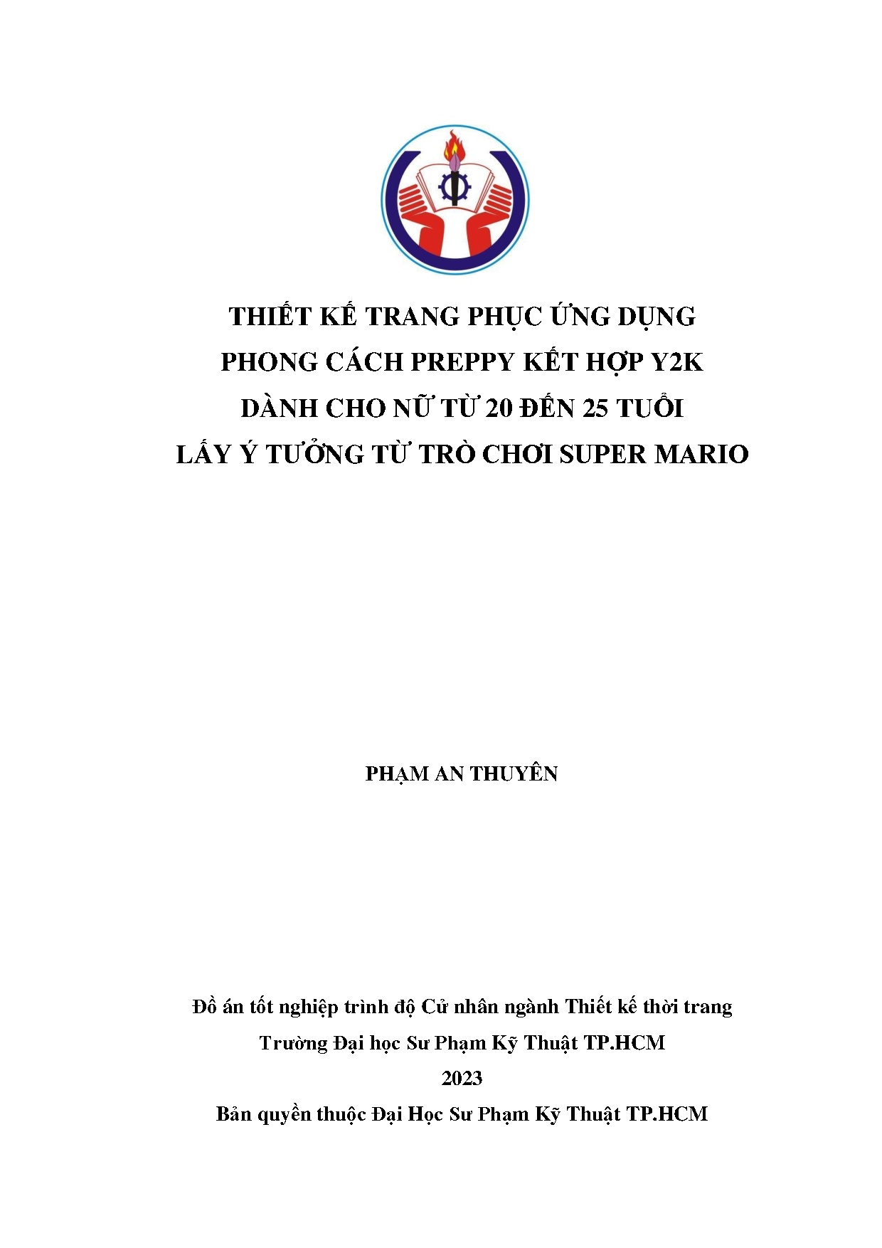 Đồ án tốt nghiệp - Thiết kế trang phục ứng dụng phong cách Preppy kết hợp Y2K DCNT 2 Đ 2 TL ý TTTCSM
