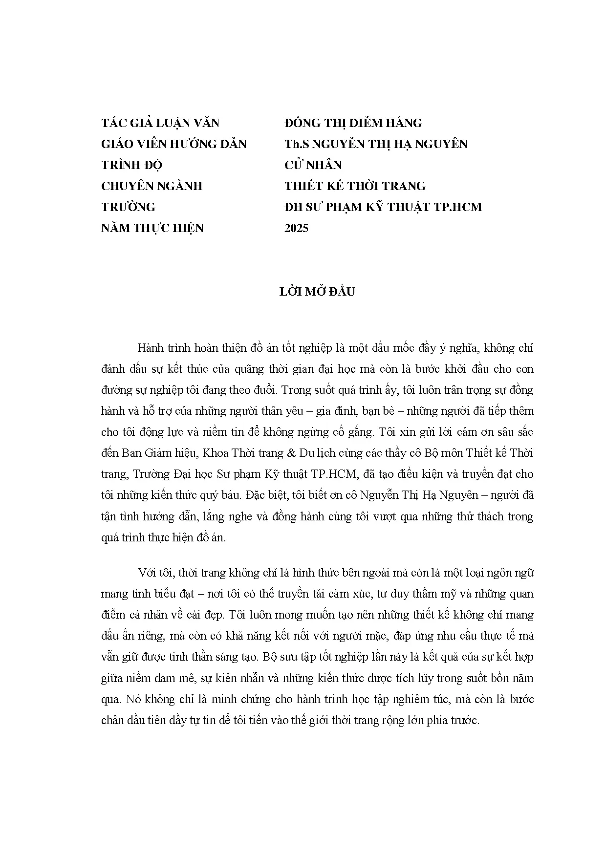 Đồ án tốt nghiệp - Thiết kế trang phục dạo phố cho nữ độ tuổi 18-25 lấy ý tưởng từ nhân VHHPGTPCDK - Trang 3