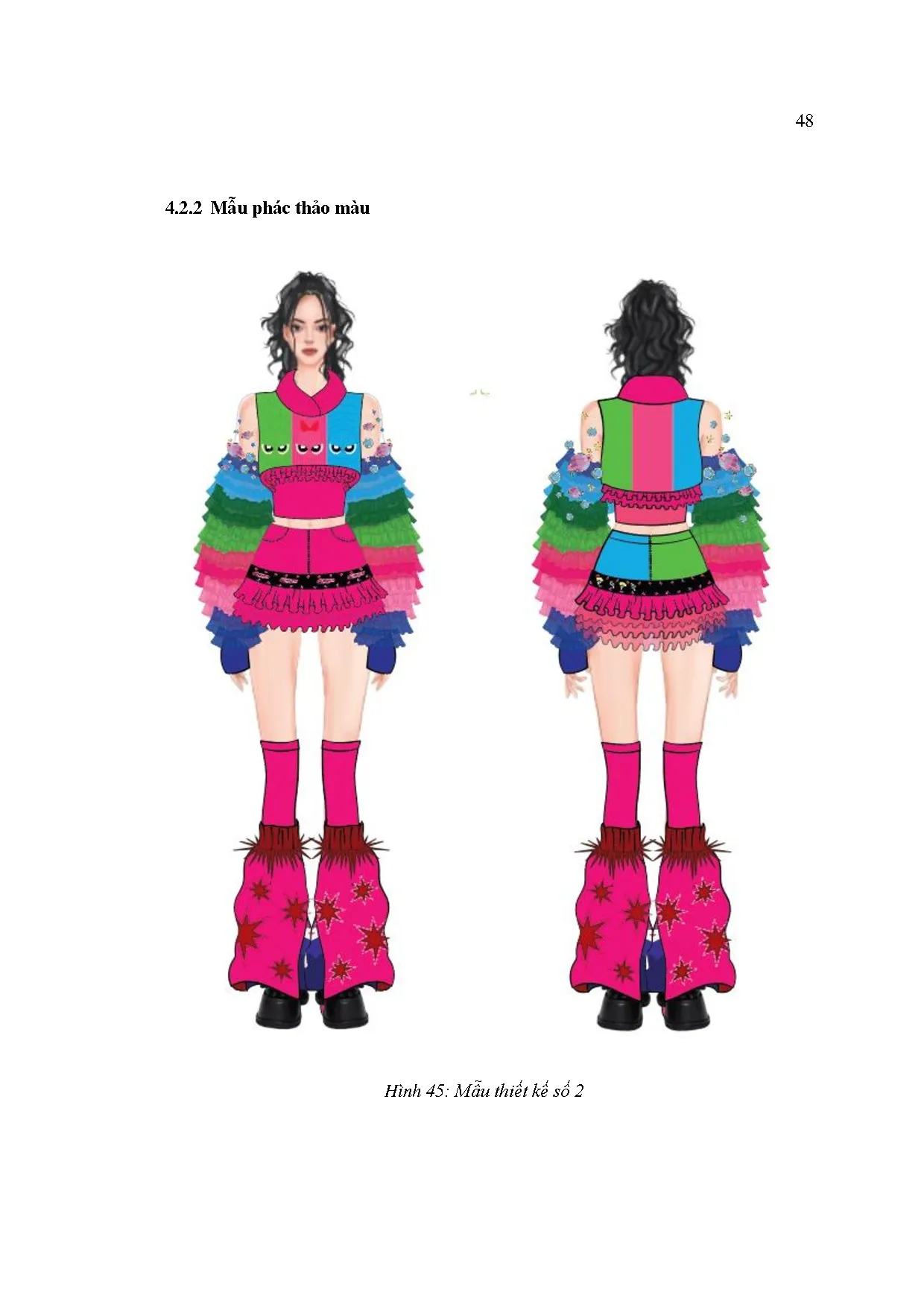 Đồ án tốt nghiệp - Thiết kế trang phục dạo phố cho nữ độ tuổi 18-25 lấy ý tưởng từ nhân VHHPGTPCDK - Trang 60