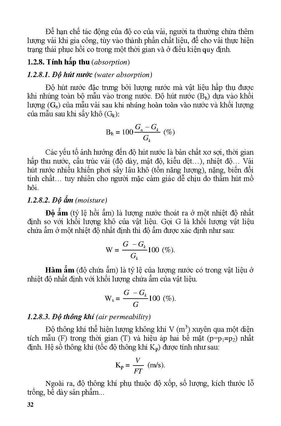 Giáo trình nguyên phụ liệu may = Garment materials and accessories (HCMUTE) - Trang 33