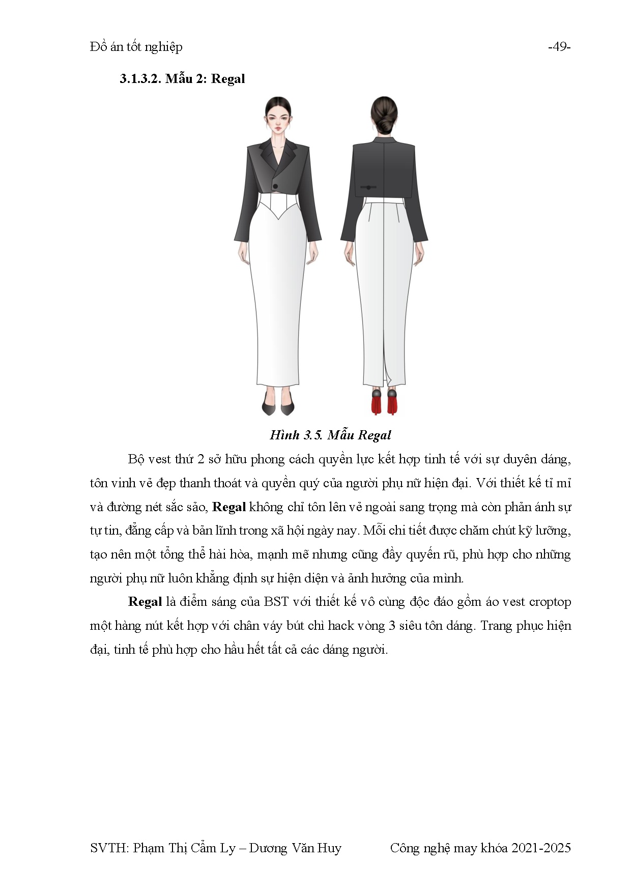 Đồ án tốt nghiệp - Thiết kế trang phục công sở theo phong cách nữ quyền cho độ tuổi từ 25 - 35 - Trang 52