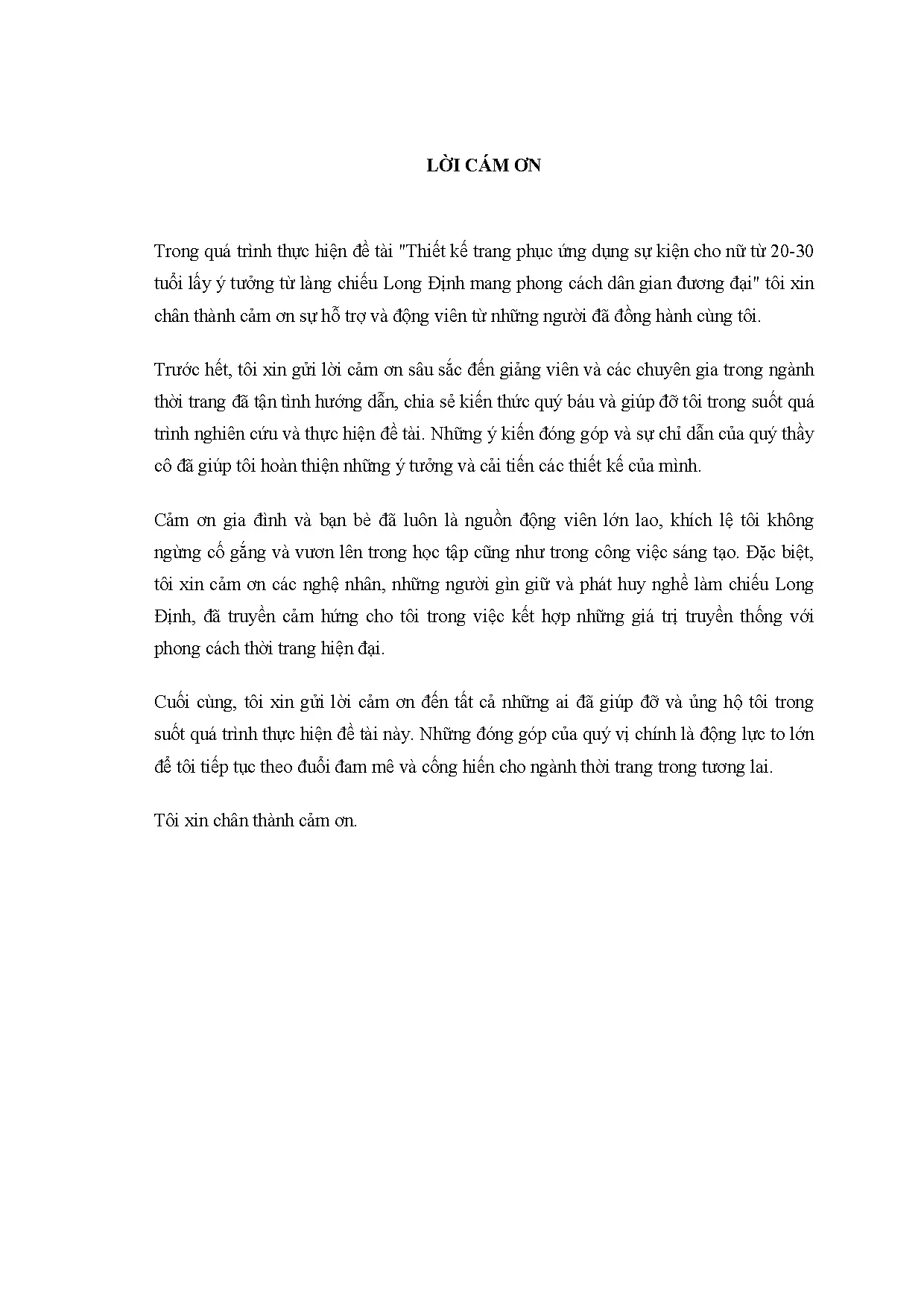 Đồ án tốt nghiệp - Thiết kế trang phục ứng dụng sự kiện cho nữ từ 20 - 30 tuổi lấy ý TTLCLĐMPCDGĐĐ - Trang 4