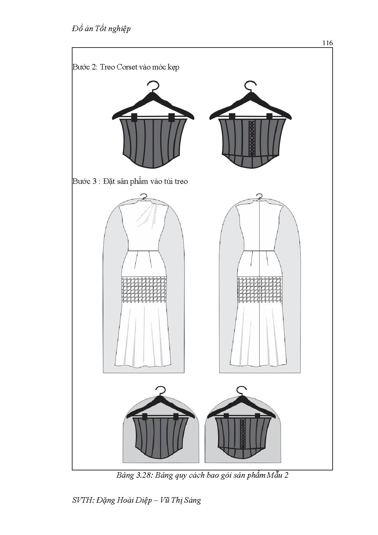 Đồ án tốt nghiệp - Thiết kế trang phục dự tiệc lấy cảm hứng từ corset và nghệ thuật SCNT 2 - 3 T - Trang 135