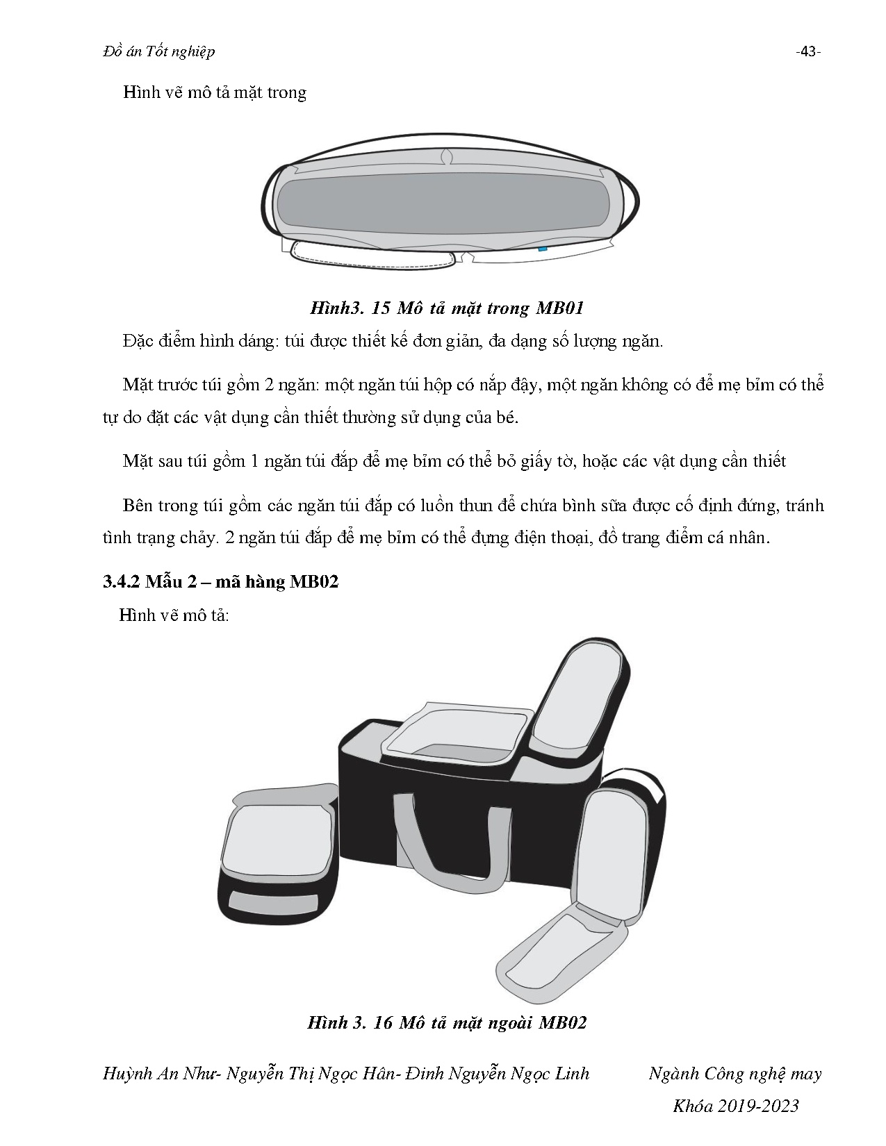 Đồ án tốt nghiệp - Thiết kế túi xách tiện lợi cho mẹ và bé (phụ lục) - Trang 45