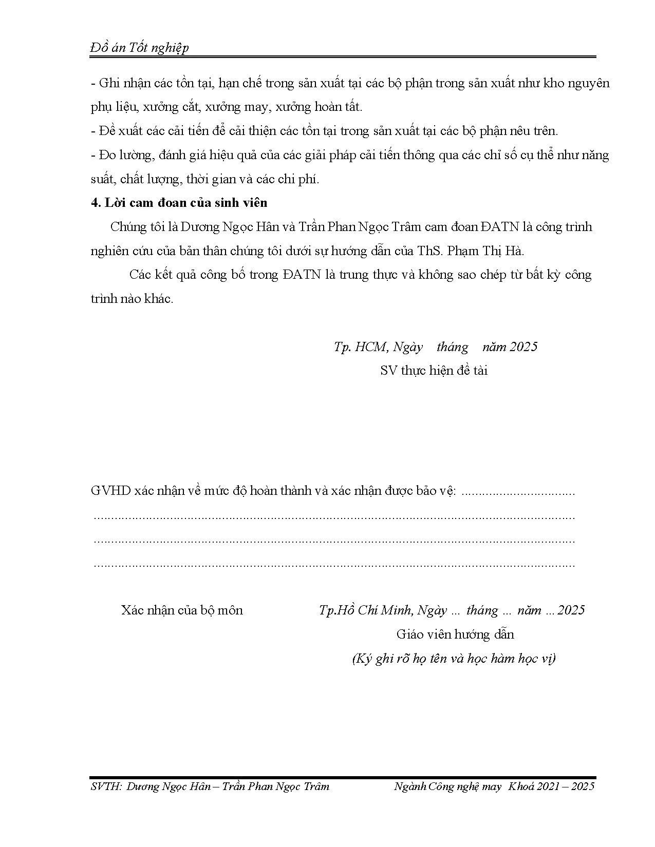 Đồ án tốt nghiệp - Tìm hiểu và đề xuất các cải tiến trong quy trình sản xuất tại Công ty cổ PMMBD - Trang 4
