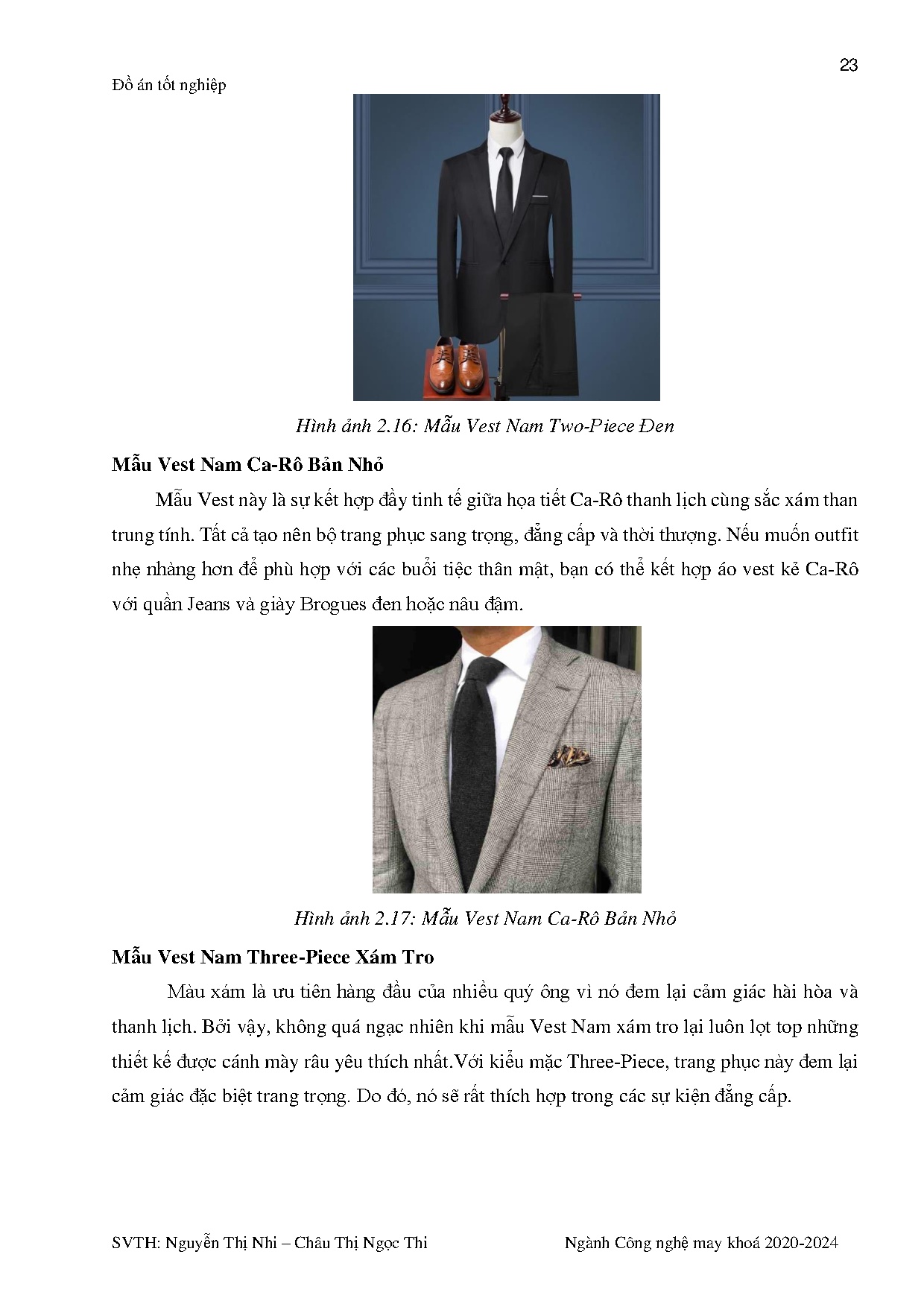 Đồ án tốt nghiệp - Thiết kế trang phục vest dự tiệc cho nam từ 25 - 35 tuổi lấy ý TTPCVHGGĐĐTN 1 - Trang 41