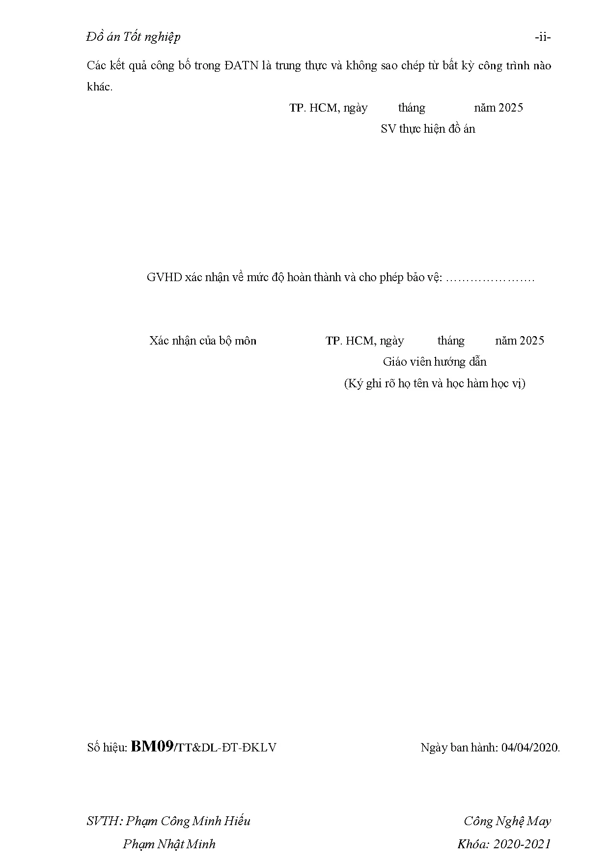 Đồ án tốt nghiệp - Nghiên cứu tính chất cơ lý của vải không dệt sử dụng trong sản xuất khẩu T y T - Trang 4