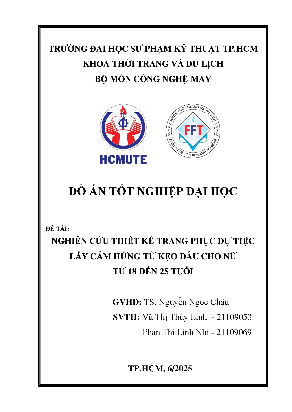 Đồ án tốt nghiệp - Nghiên cứu thiết kế trang phục dự tiệc lấy cảm hứng từ kẹo dâu cho nữ từ 18 Đ 2 T