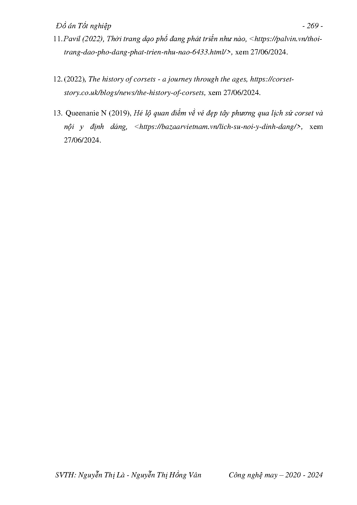 Đồ án tốt nghiệp - Thiết kế trang phục dạo phố lấy cảm hứng từ Corset cho nữ độ tuổi từ 20 đến 30 - Trang 296