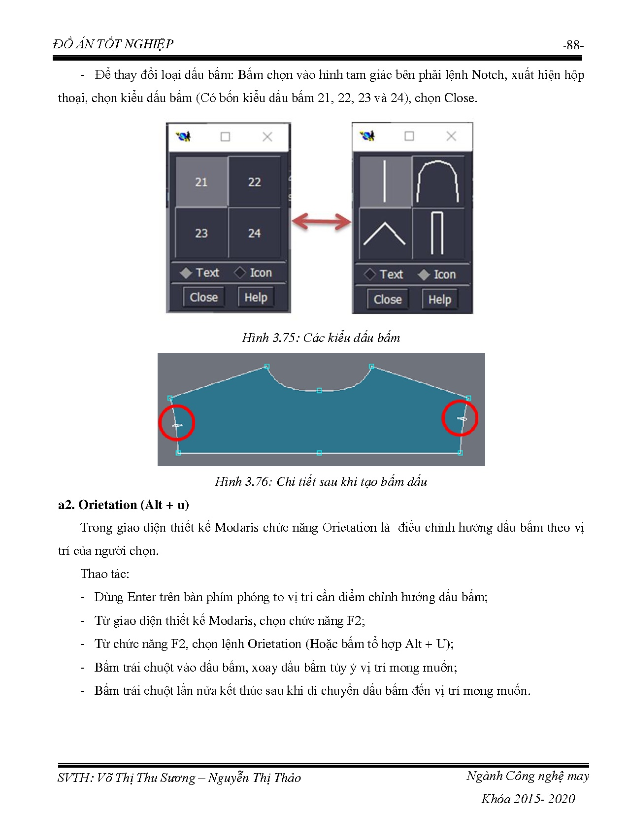 Đồ án tốt nghiệp - Xây dựng tài liệu giảng dạy phần mềm Lectra theo hướng dẫn tích cực hóa người học - Trang 112
