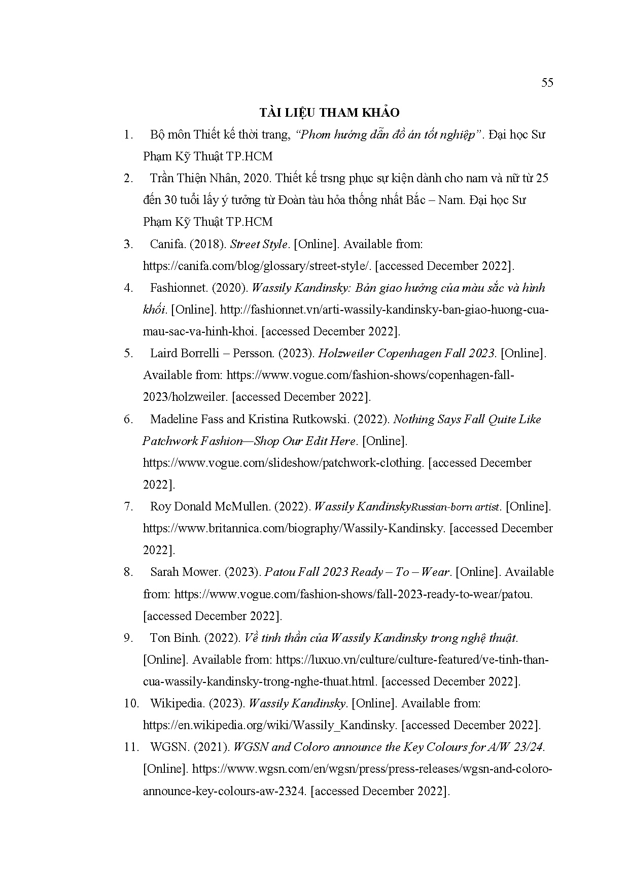 Đồ án tốt nghiệp - Thiết kế trang phục ứng dụng cho nữ độ tuổi từ 2 TPCSSL ý TTNTPHHCWKTGĐTN 1 Đ 1 - Trang 67