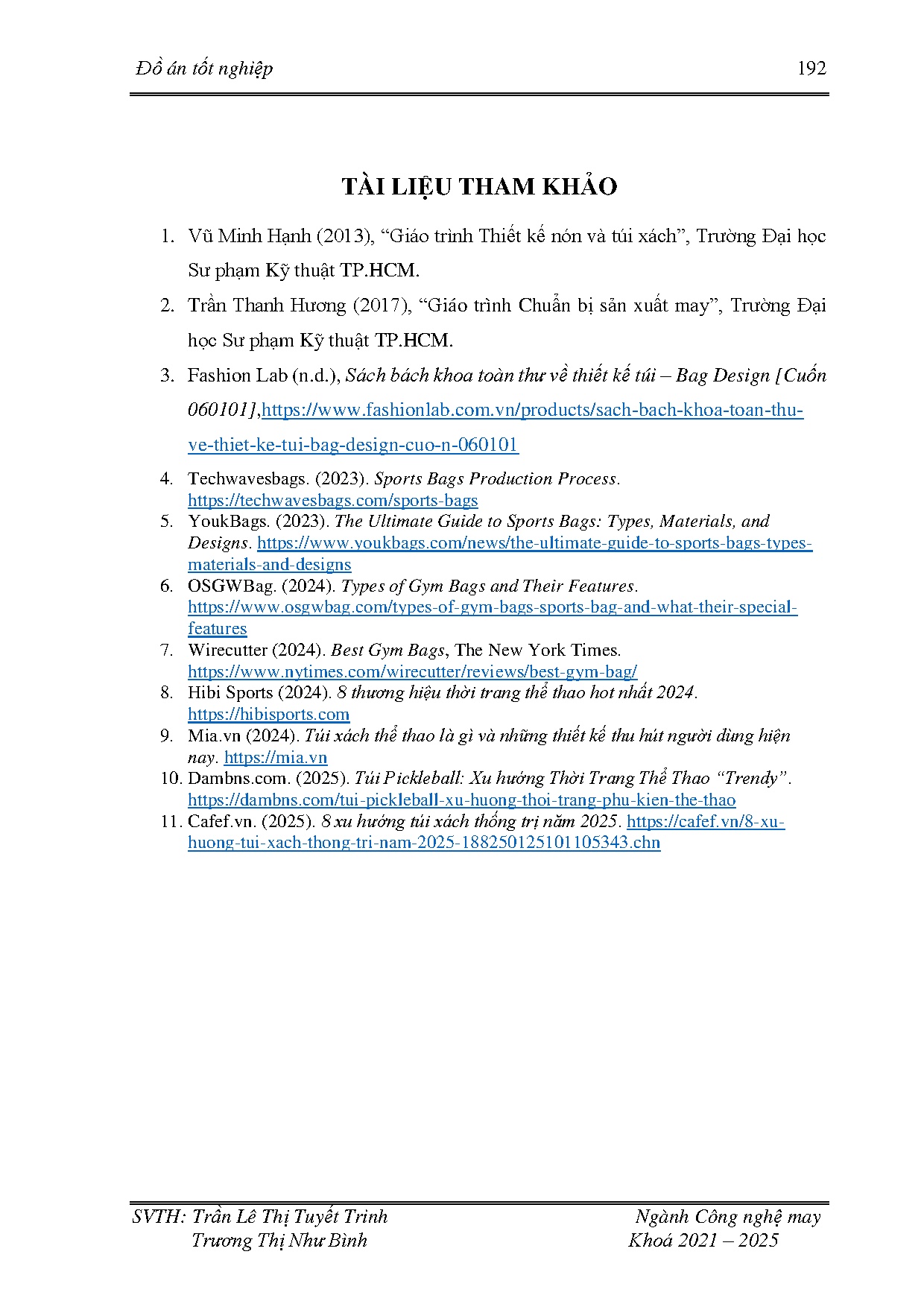 Đồ án tốt nghiệp - Thiết kế túi xách nữ dạo phố theo phong cách thể thao - Trang 216