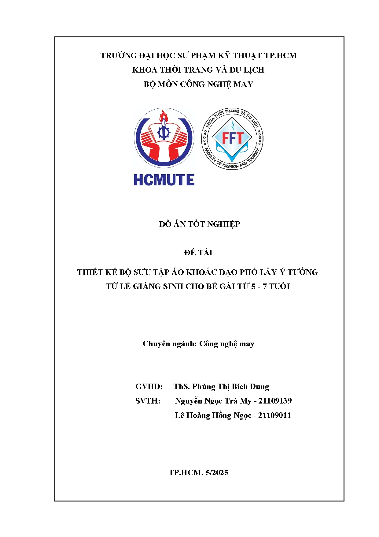 Đồ án tốt nghiệp - Thiết kế bộ sưu tập áo khoác dạo phố lấy ý tưởng từ lễ Giáng sinh cho BGT 5 - 7 T - Trang 2