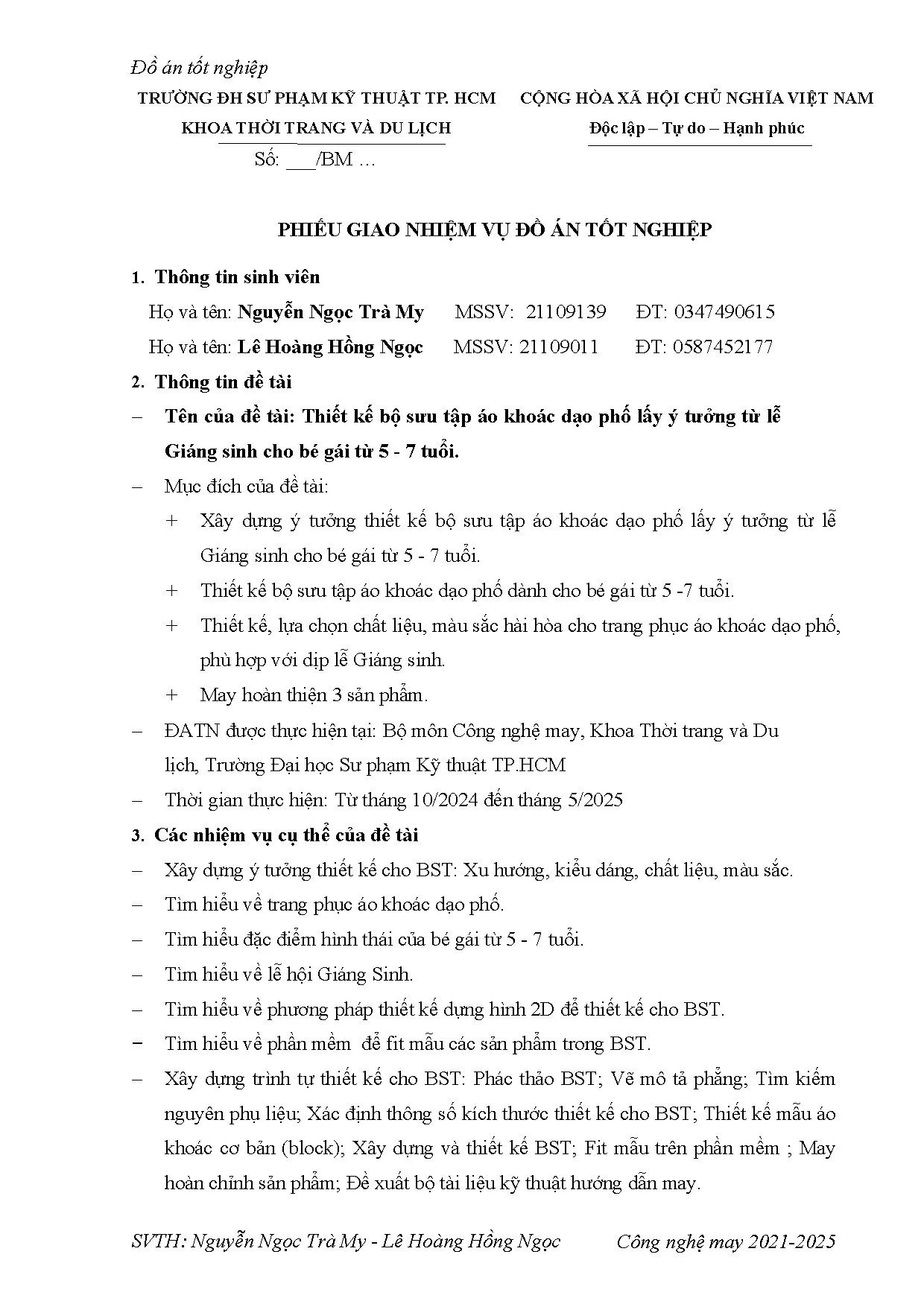 Đồ án tốt nghiệp - Thiết kế bộ sưu tập áo khoác dạo phố lấy ý tưởng từ lễ Giáng sinh cho BGT 5 - 7 T - Trang 3