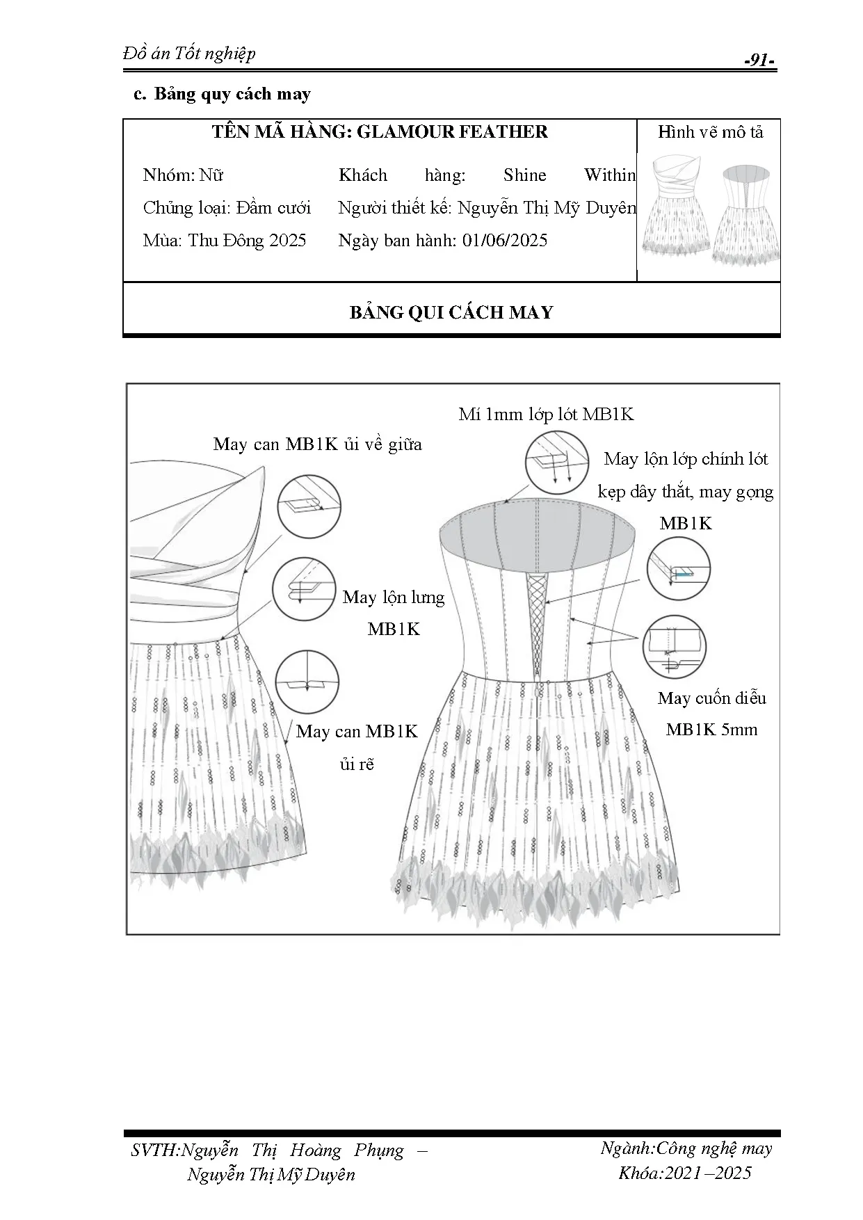 Đồ án tốt nghiệp - Thiết kế trang phục cưới After Party cho cô dâu theo phong cách Glamorous - Trang 112