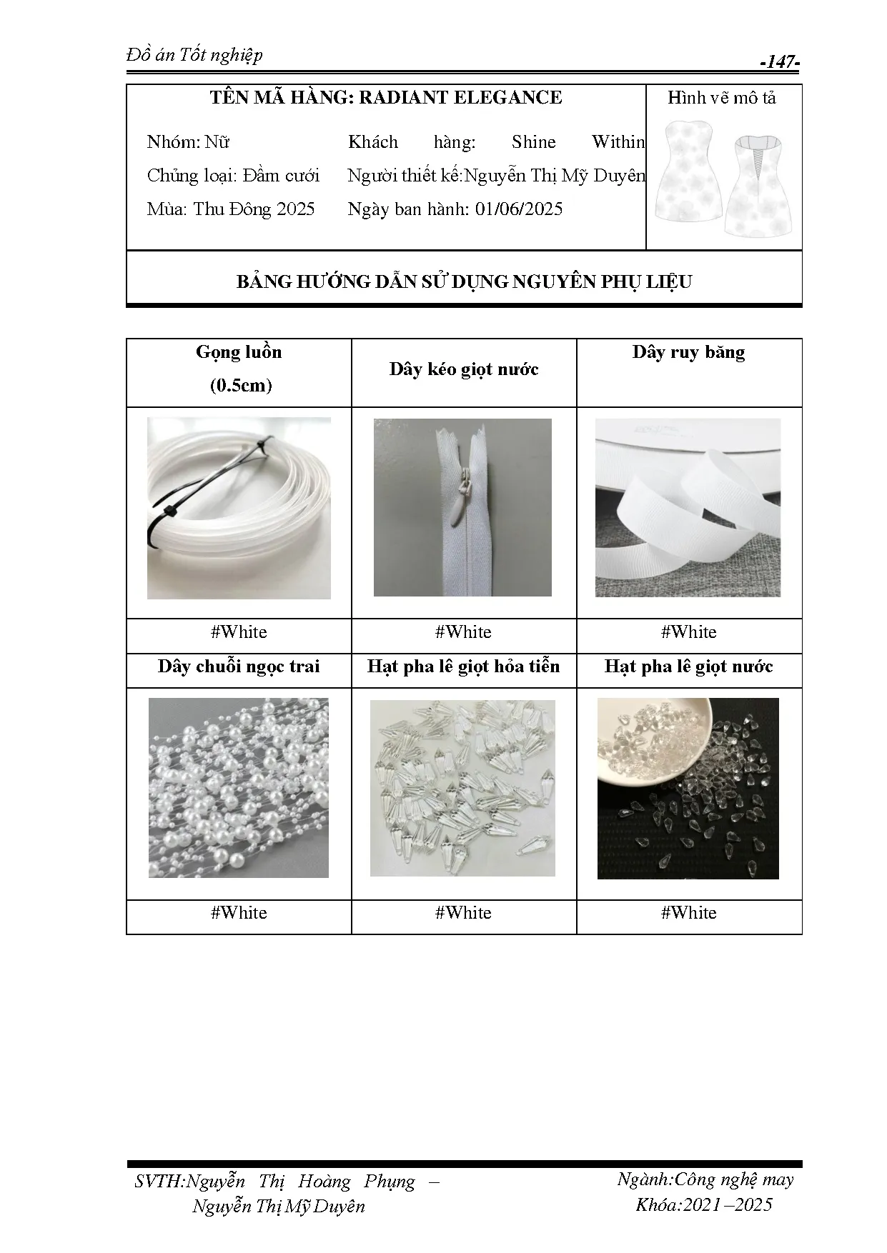 Đồ án tốt nghiệp - Thiết kế trang phục cưới After Party cho cô dâu theo phong cách Glamorous - Trang 168