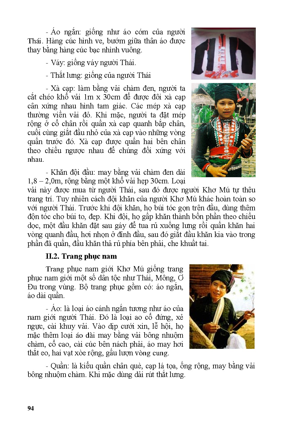 Giáo trình trang phục các dân tộc Việt Nam (HCMUTE) - Trang 94