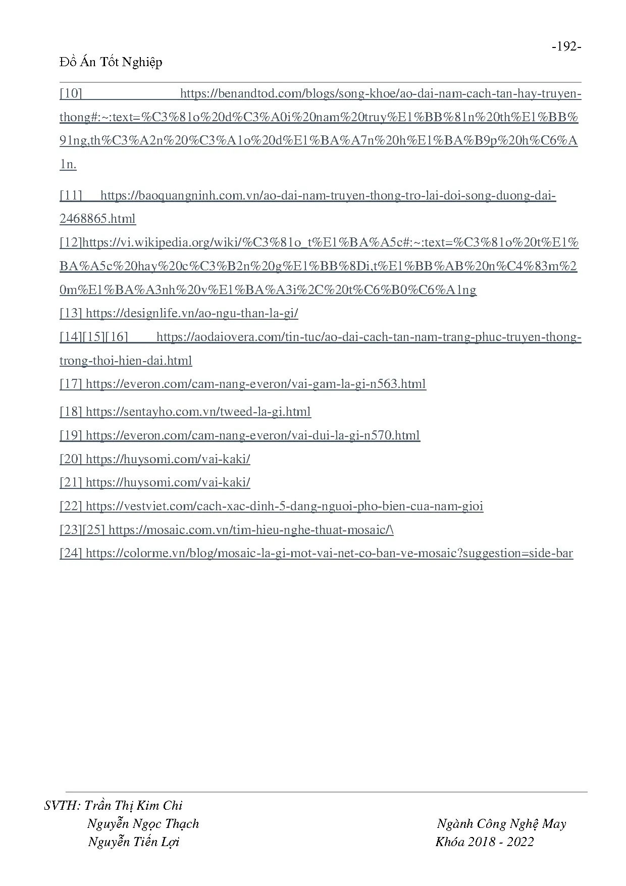 Đồ án tốt nghiệp - Phát triển mẫu bộ sưu tập áo dài nam được lấy cảm hứng từ phong cách MĐÁTNNCNM - Trang 194