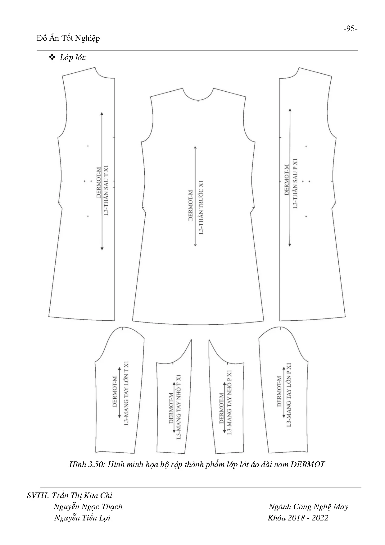 Đồ án tốt nghiệp - Phát triển mẫu bộ sưu tập áo dài nam được lấy cảm hứng từ phong cách MĐÁTNNCNM - Trang 97