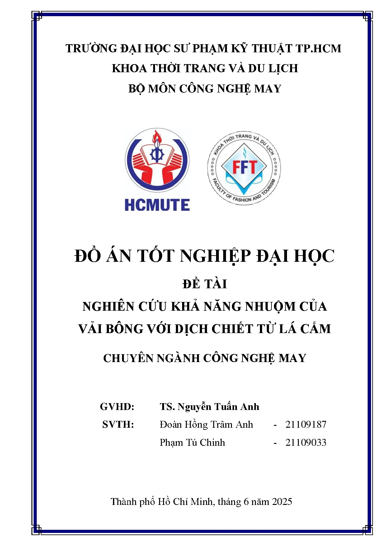 Đồ án tốt nghiệp - Nghiên cứu khả năng nhuộm của vải bông với dịch chiết từ lá cẩm - Trang 2