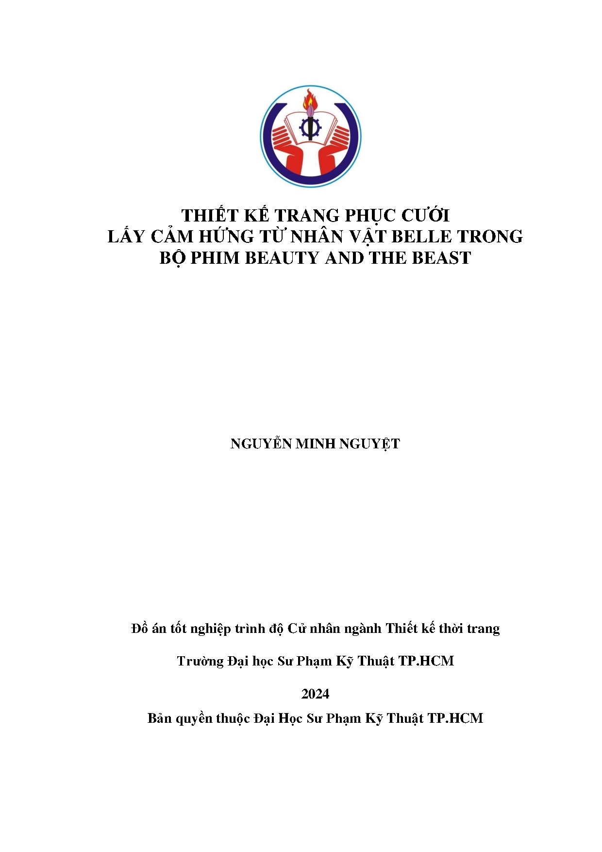 Đồ án tốt nghiệp - Thiết kế trang phục cưới lấy cảm hứng từ nhân vật Belle trong bộ phim Beauty ATB