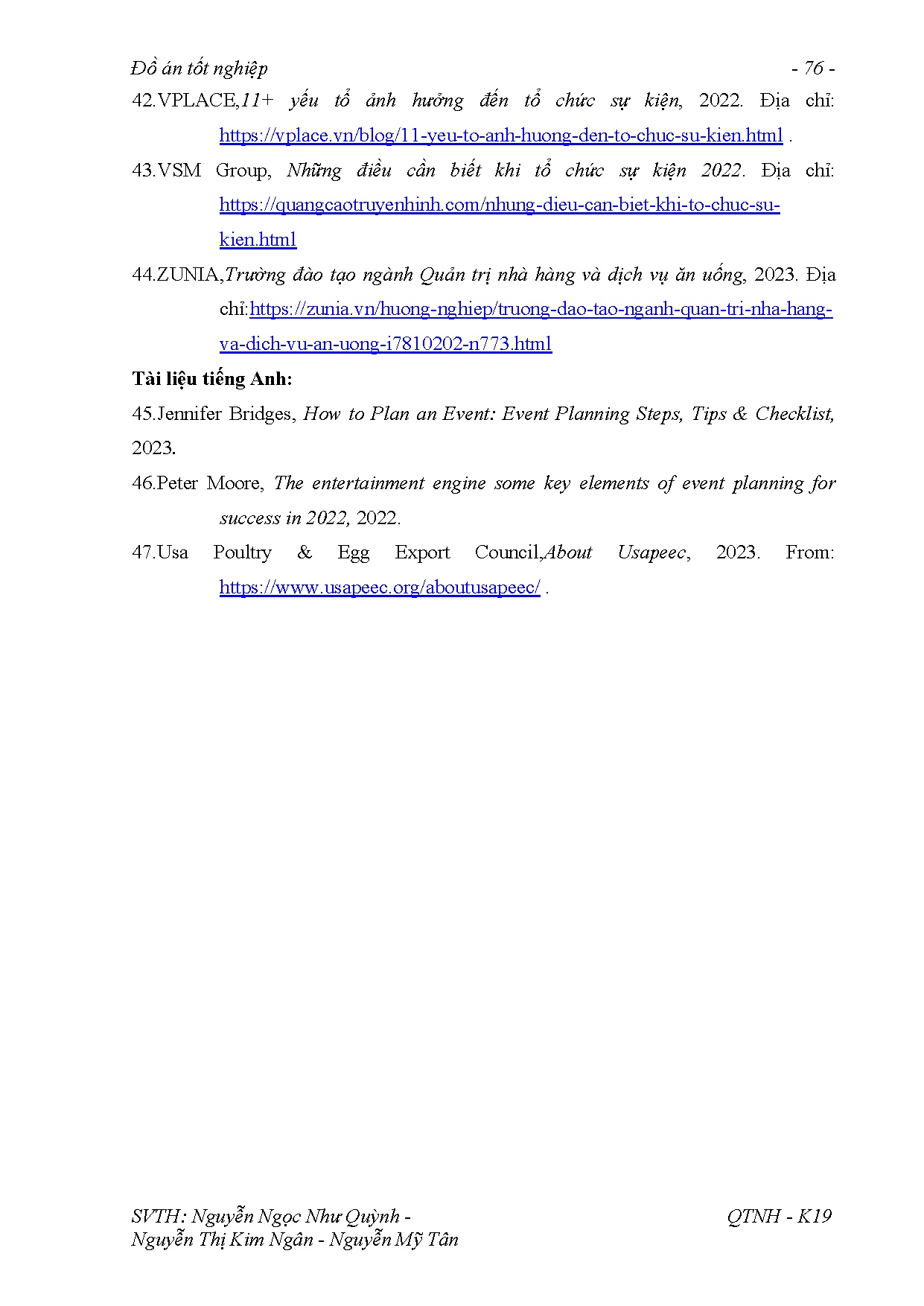 Đồ án tốt nghiệp - Xây dựng kế hoạch tổ chức cuộc thi cấp trường 2023 tại Trường Đại học Sư PKTTPHCM - Trang 93