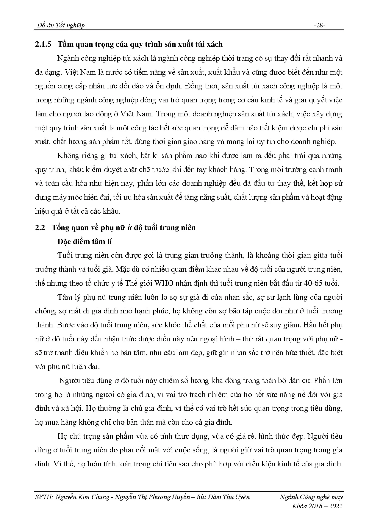 Đồ án tốt nghiệp - Thiết kế và xây dựng bộ tài liệu kỹ thuật sản xuất túi xách cho phụ nữ TNĐÁTNNCNM - Trang 30