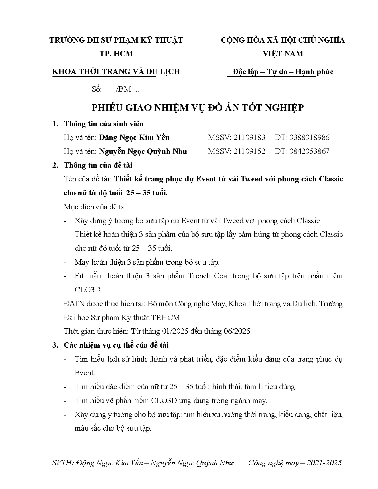 Đồ án tốt nghiệp - Thiết kế trang phục dự Event từ vải Tweed với phong cách Classic cho NTĐT 2 - 3 T - Trang 3