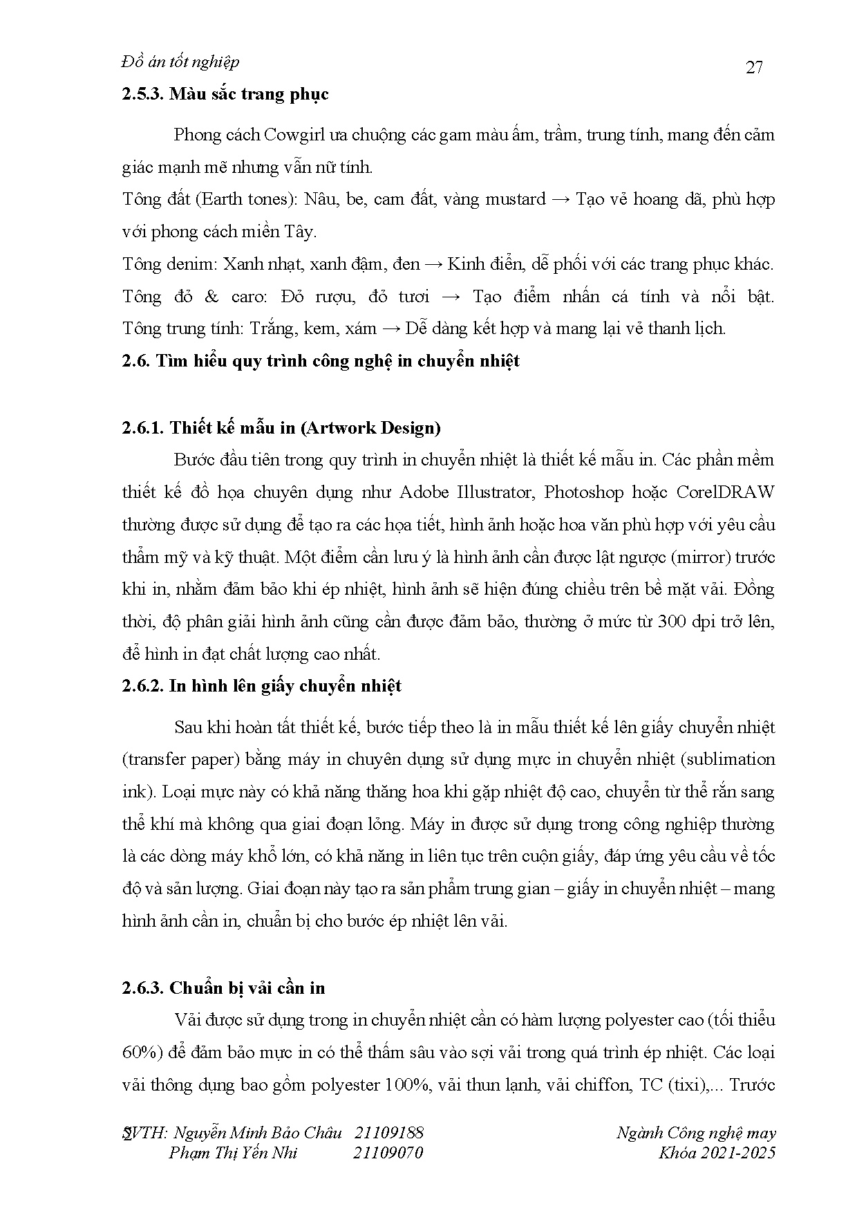 Đồ án tốt nghiệp - Thiết kế trang phục dạo phố dành cho nữ độ tuổi từ 18-25 tuổi theo PCCKHGSGCVVĐLH - Trang 45