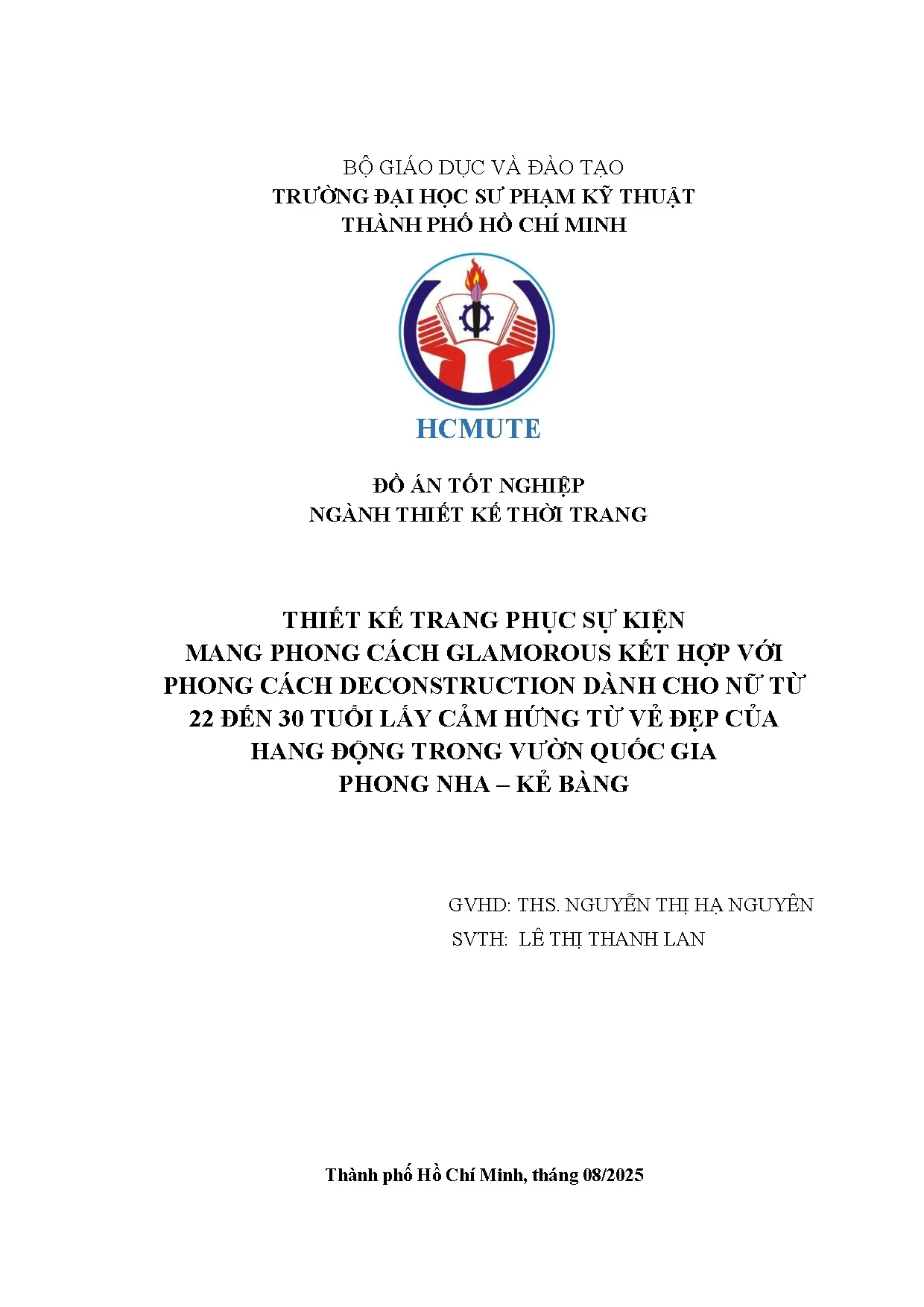 Đồ án tốt nghiệp - Thiết kế trang phục sự kiện mang phong CGKHVPCDDCNT 2 Đ 3 TLCHTVĐCHĐTVQGPN - KB