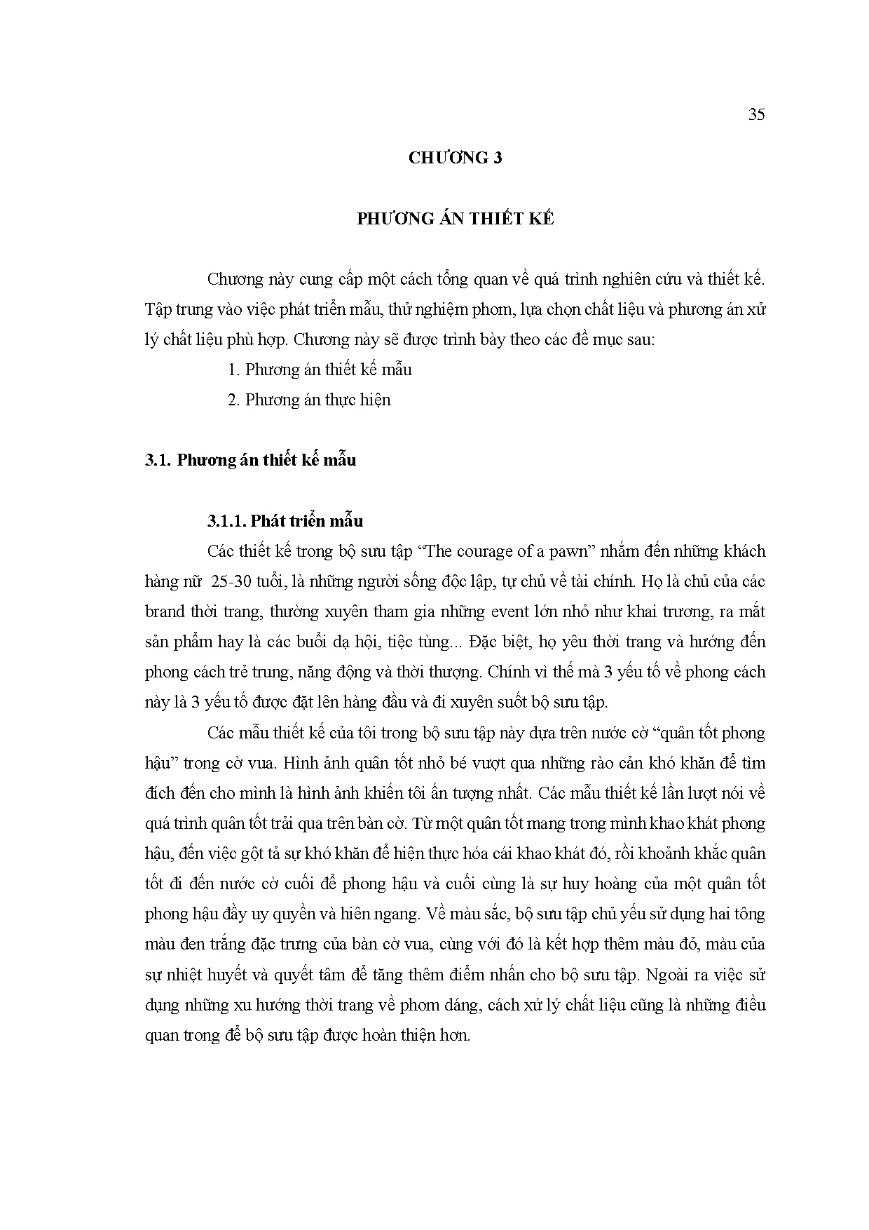 Đồ án tốt nghiệp - Thiết kế trang phục ứng dụng dành cho nữ từ 25 - 30 tuổi lấy ý tưởng từ cờ vua - Trang 47
