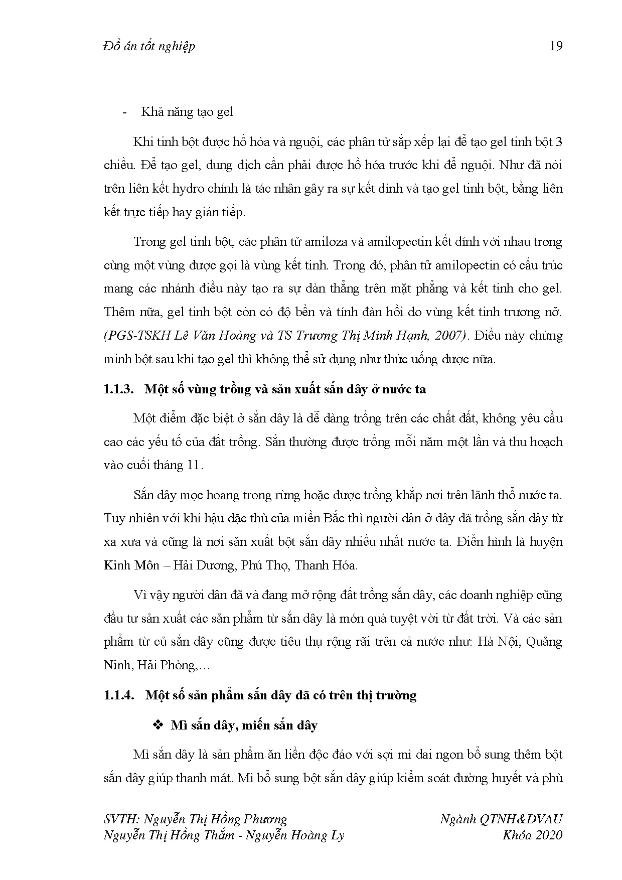 Đồ án tốt nghiệp - Nghiên cứu ứng dụng bột sắn dây vào quy trình chế biến một số sản phẩm thức UDB - Trang 41
