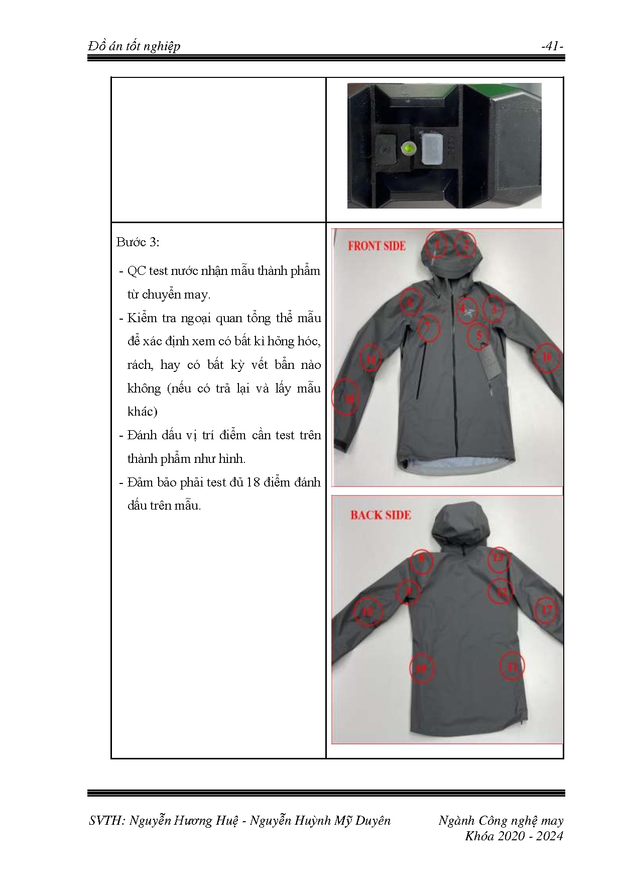 Đồ án tốt nghiệp - Công nghệ ép dán trên sản phẩm may - Trang 59