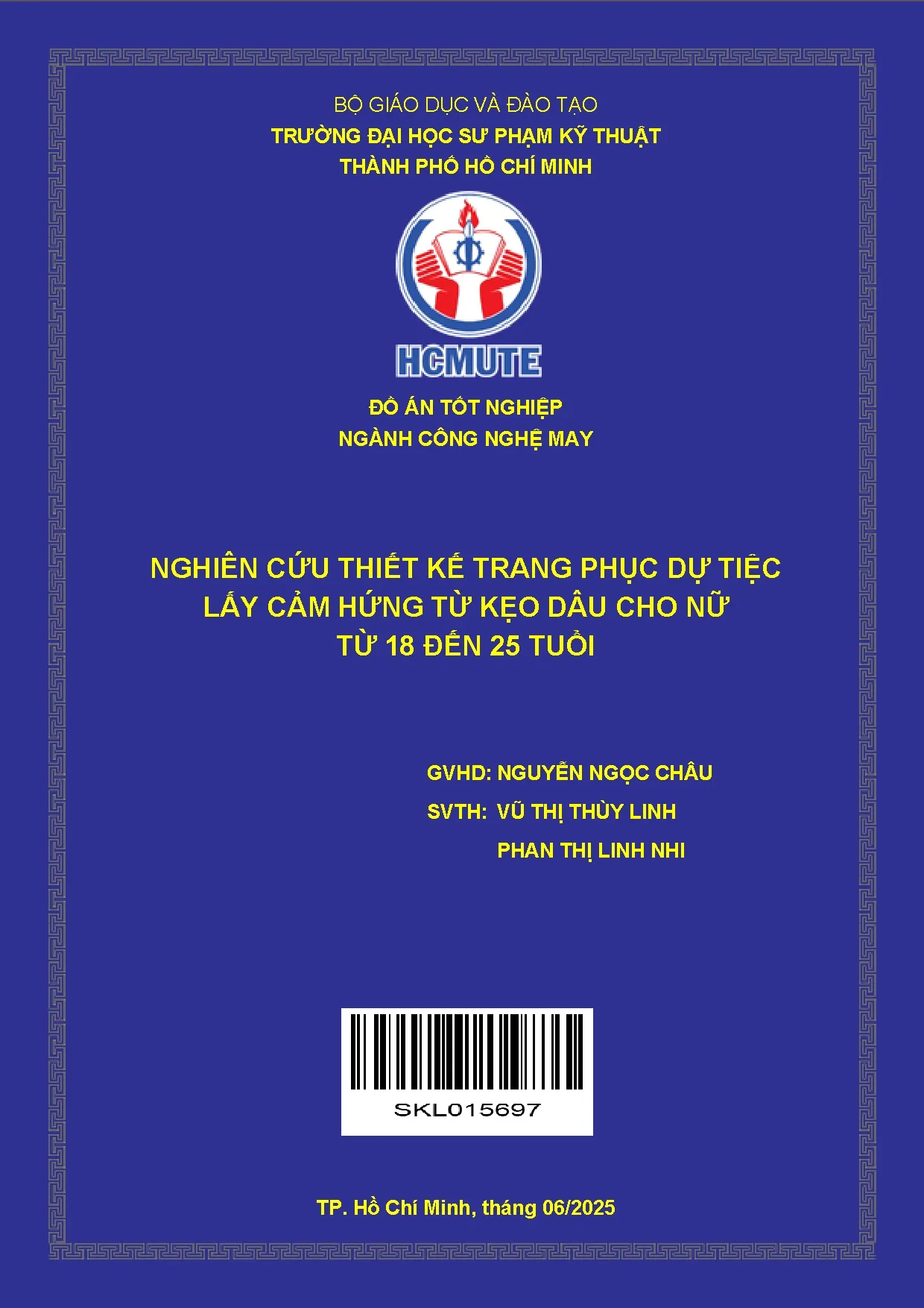 Đồ án tốt nghiệp - Nghiên cứu thiết kế trang phục dự tiệc lấy cảm hứng từ kẹo dâu cho nữ từ 18 Đ 2 T