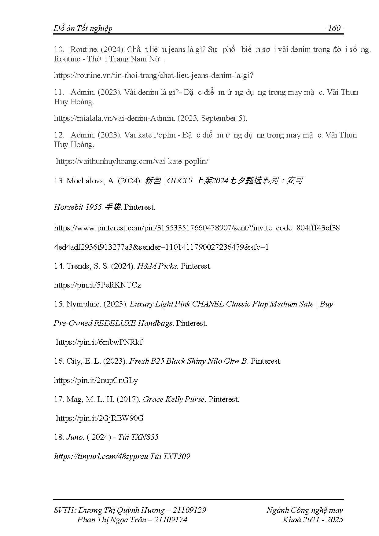 Đồ án tốt nghiệp - Thiết kế túi xách biến đổi linh hoạt giữa túi xách và balo dành cho nữ giới T 2 T - Trang 182