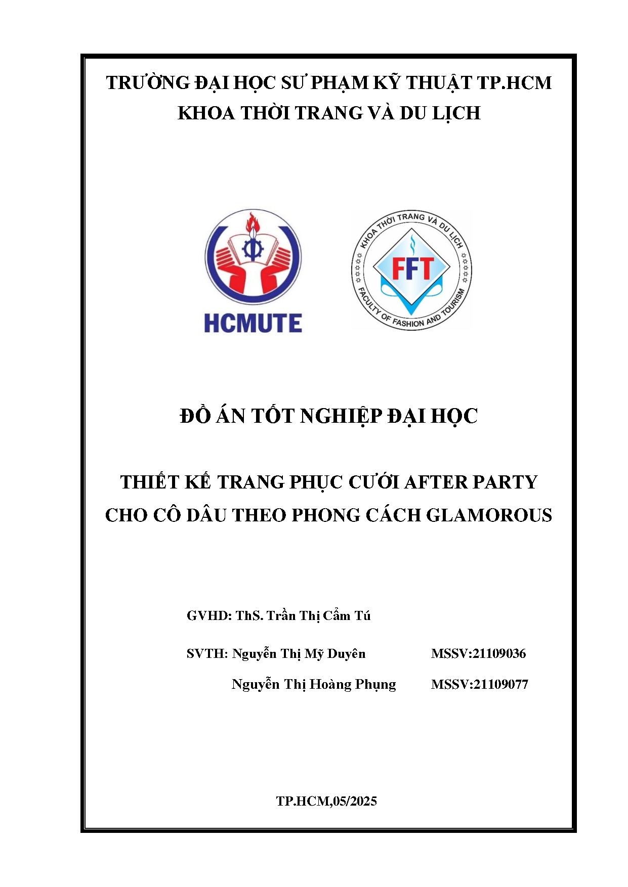 Đồ án tốt nghiệp - Thiết kế trang phục cưới After Party cho cô dâu theo phong cách Glamorous