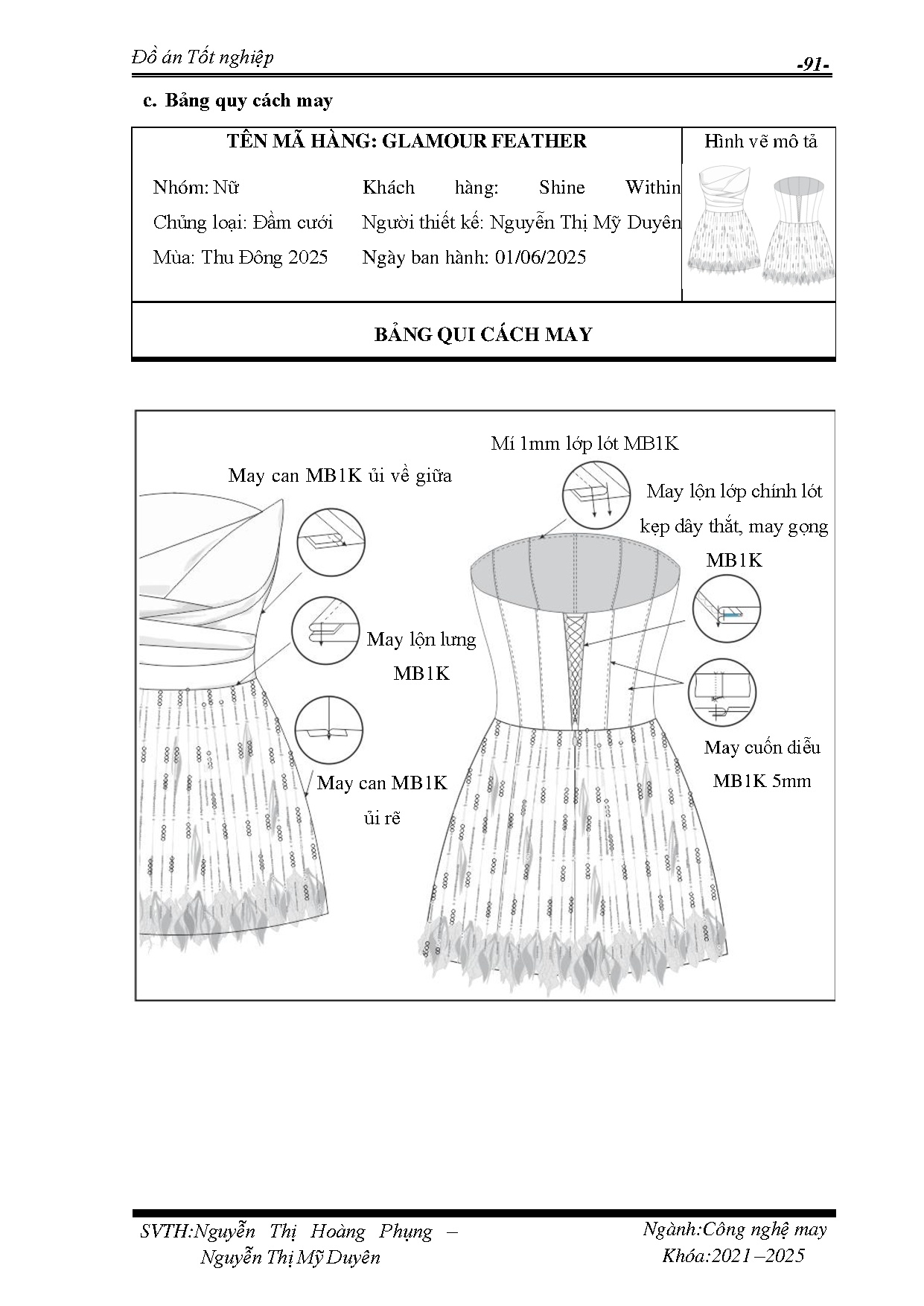 Đồ án tốt nghiệp - Thiết kế trang phục cưới After Party cho cô dâu theo phong cách Glamorous - Trang 112