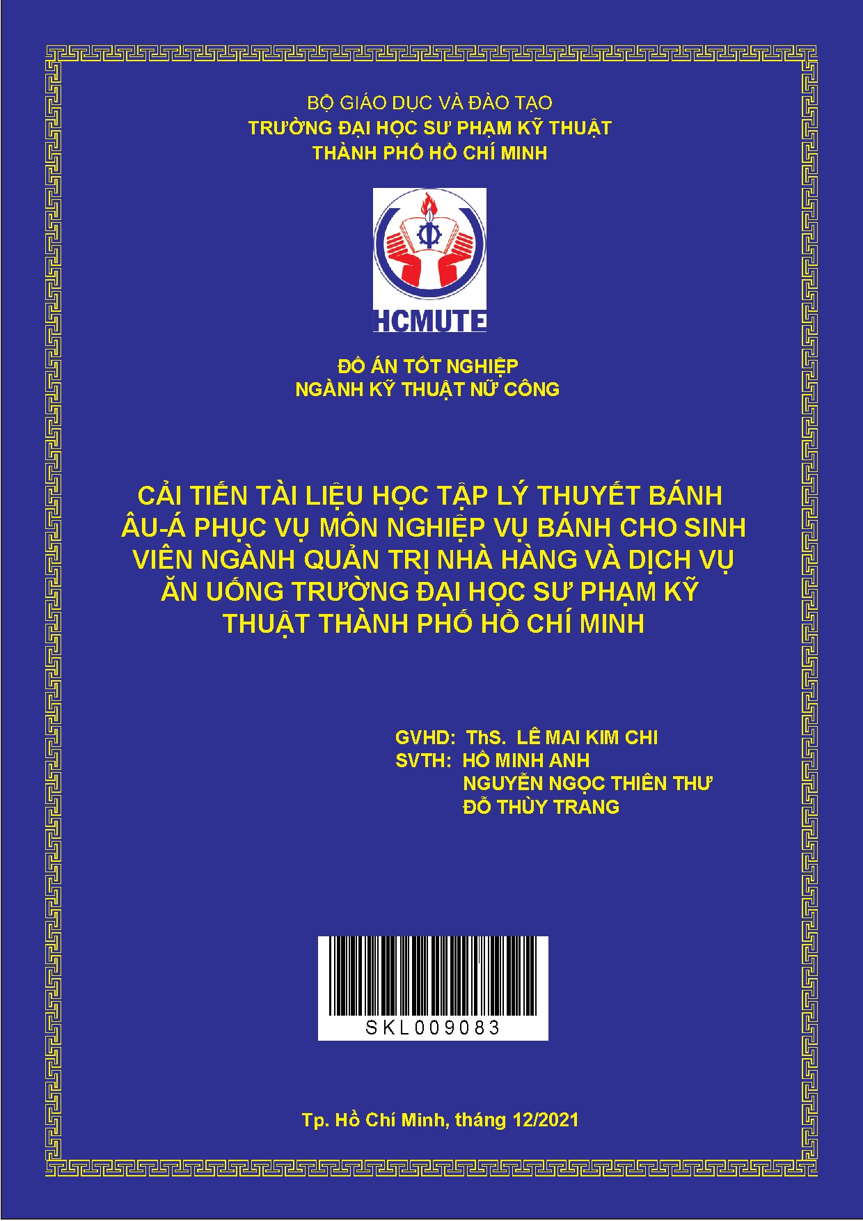 Đồ án tốt nghiệp - Cải tiến tài liệu học tập lý thuyết bánh ÂPVMNVBCSVNQTNHVDVĂUTĐHSPKTTPHCM - PL