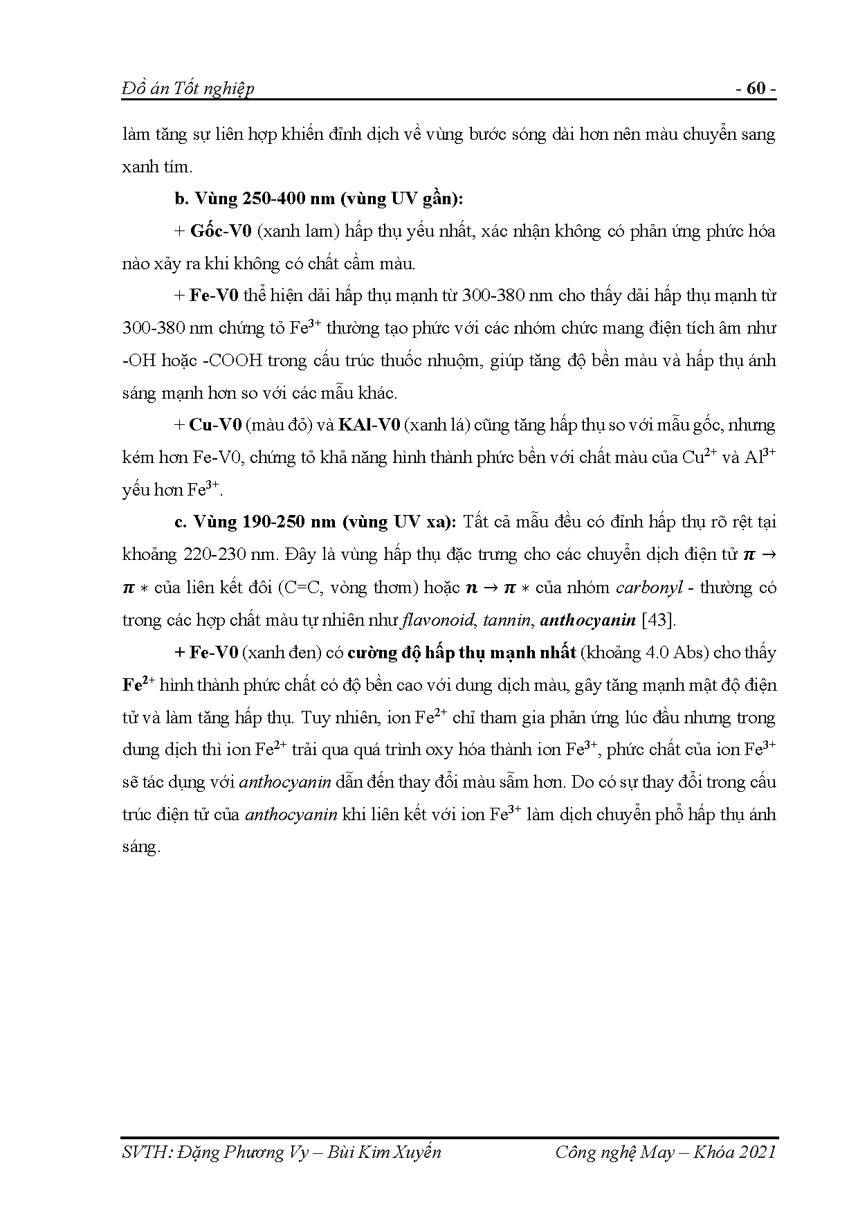 Đồ án tốt nghiệp - Nghiên cứu nhuộm vải bông bằng dịch chiết từ bắp cải tím - Trang 86