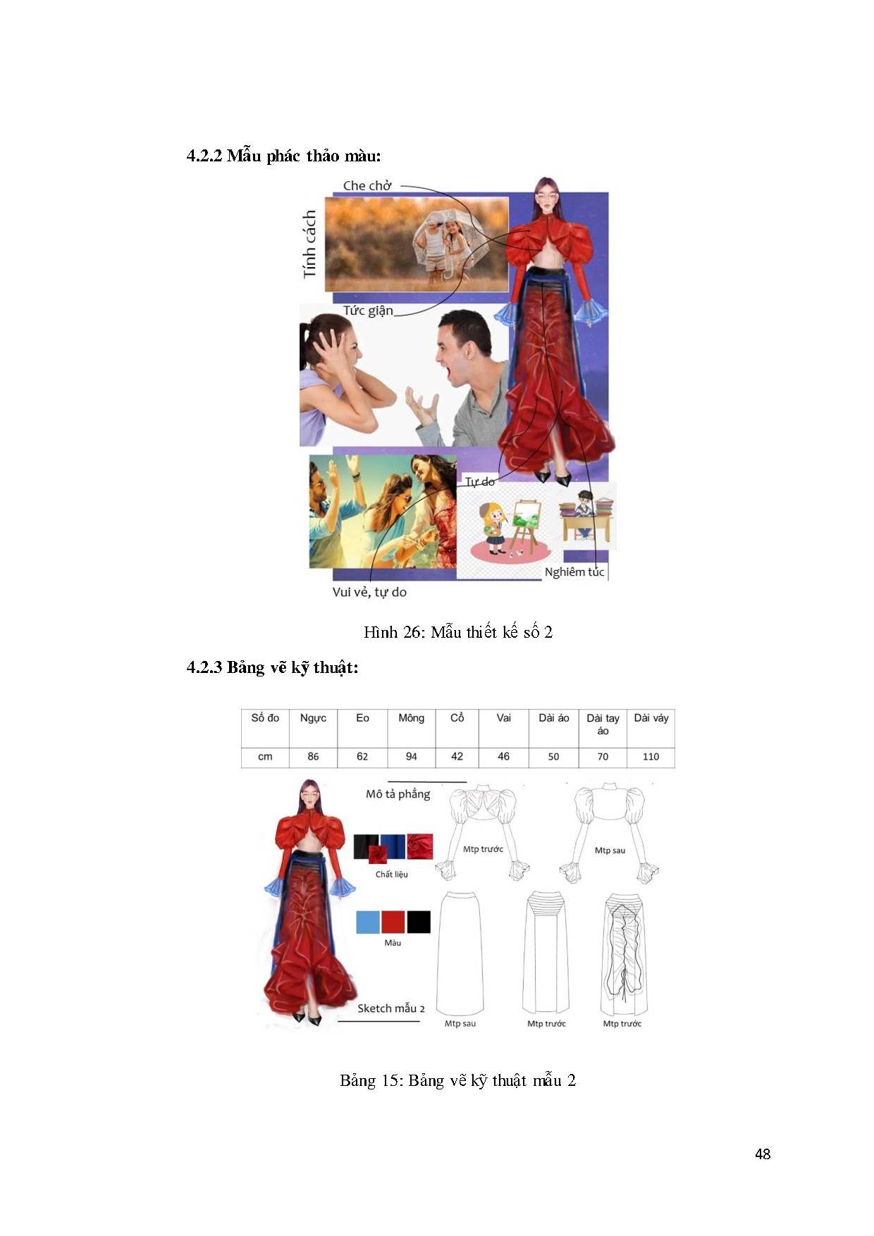 Đồ án tốt nghiệp - Thiết kế trang phục dạo phố dành cho nữ từ 22 đến 28 tuổi lấy ý tưởng TNĐKNCATTVT - Trang 48