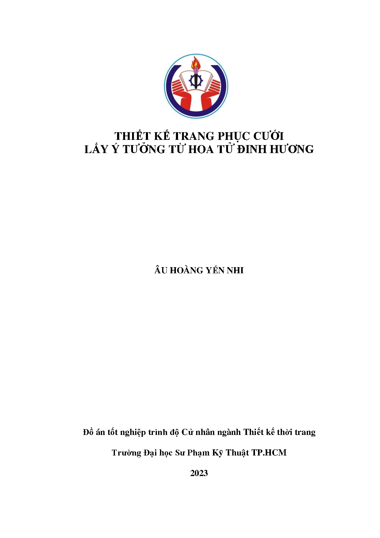 Đồ án tốt nghiệp - Thiết kế trang phục cưới lấy ý tưởng từ hoa tử Đinh Hương