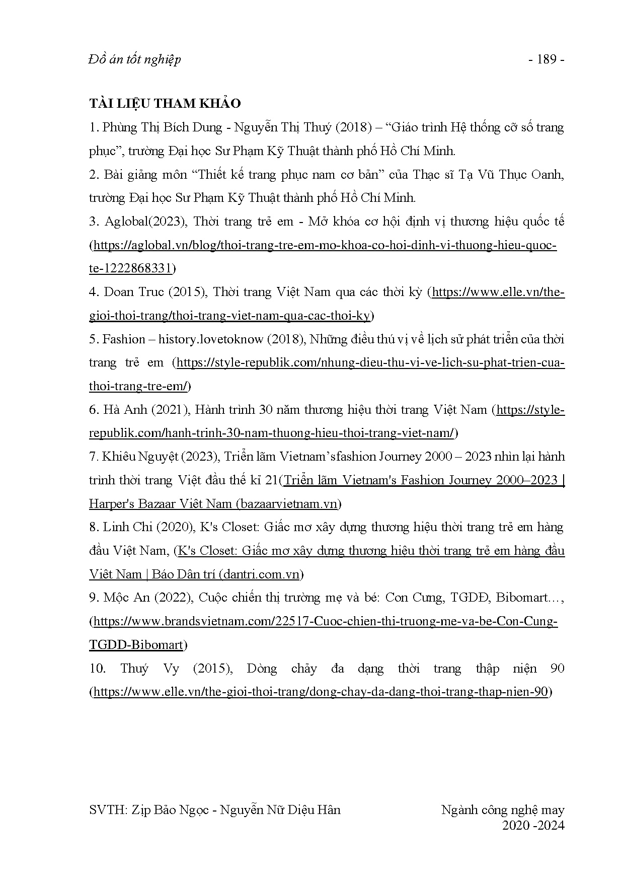 Đồ án tốt nghiệp - Thiết kế trang phục dạo phố phong cách Military cho bé trai độ tuổi từ 7-10 - Trang 190