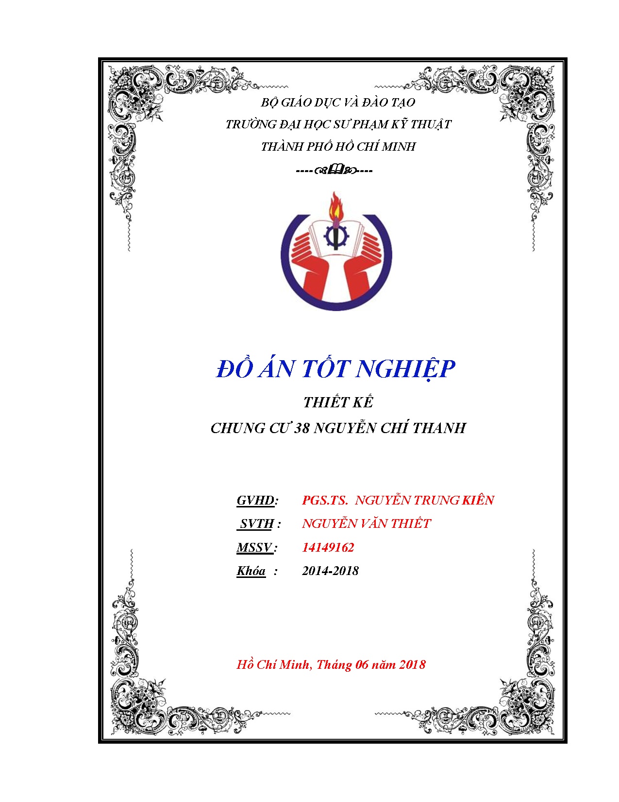 Đồ án tốt nghiệp - Thiết kế chung cư 38 Nguyễn Chí Thanh