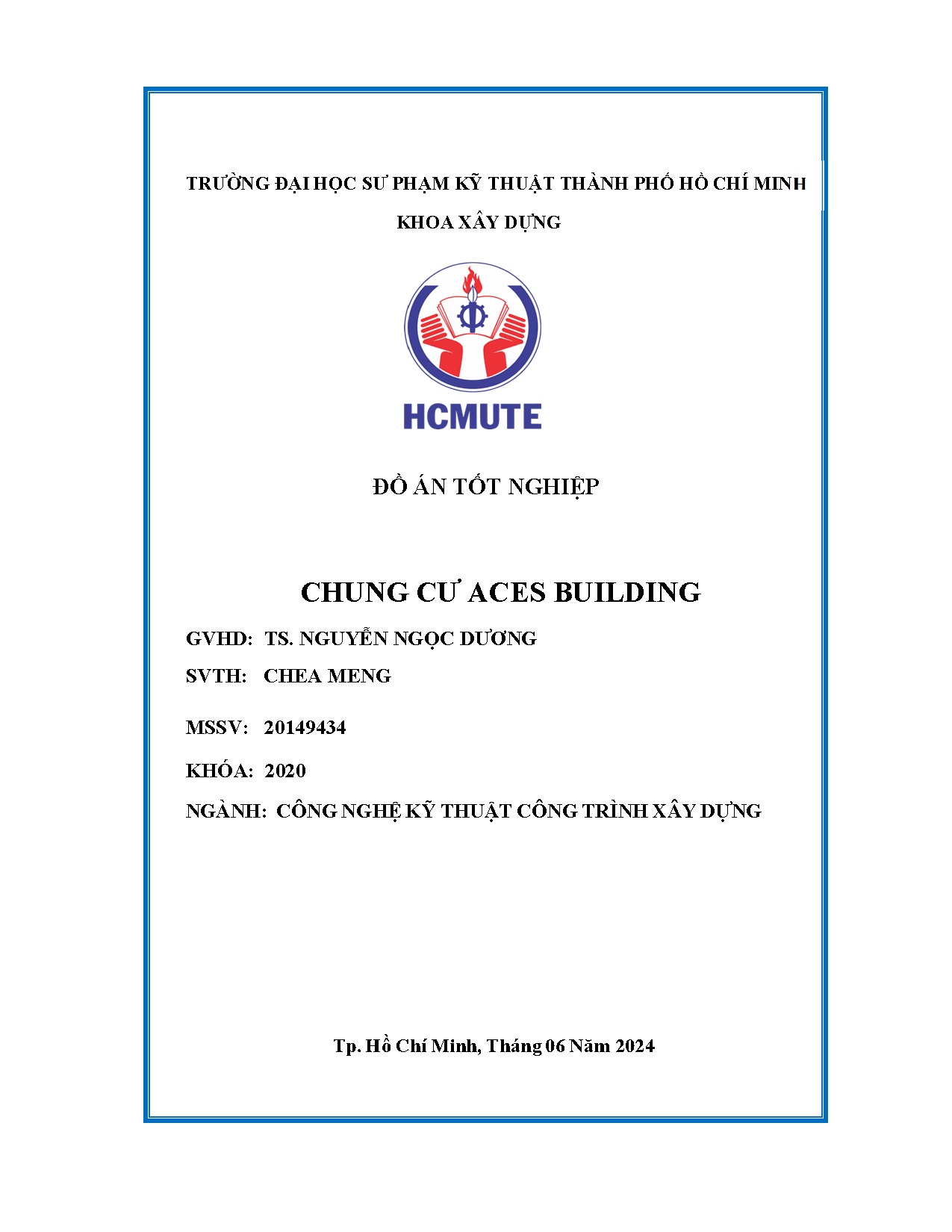 Đồ án tốt nghiệp - Chung cư Aces building