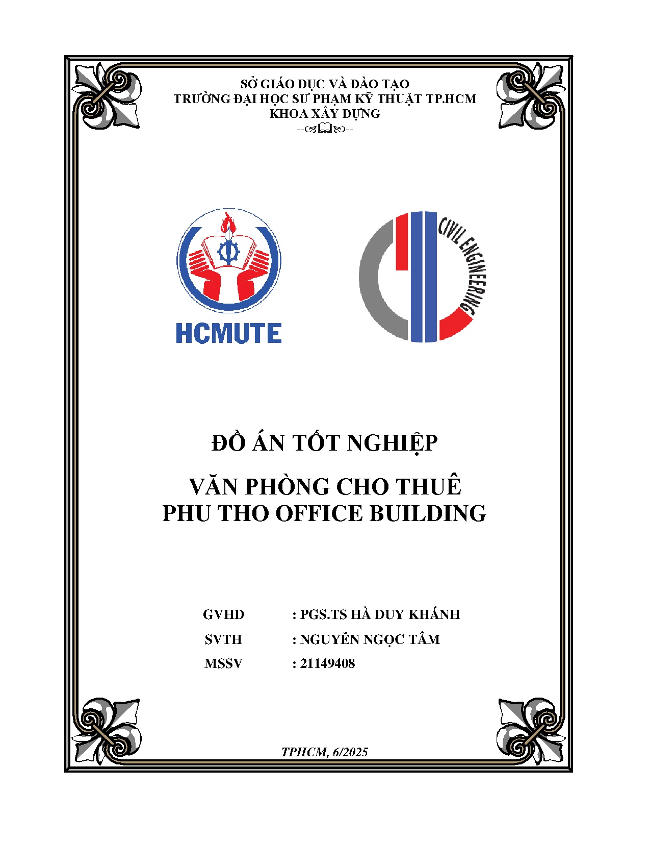 Đồ án tốt nghiệp - Văn phòng cho thuê Phu Tho Office Building