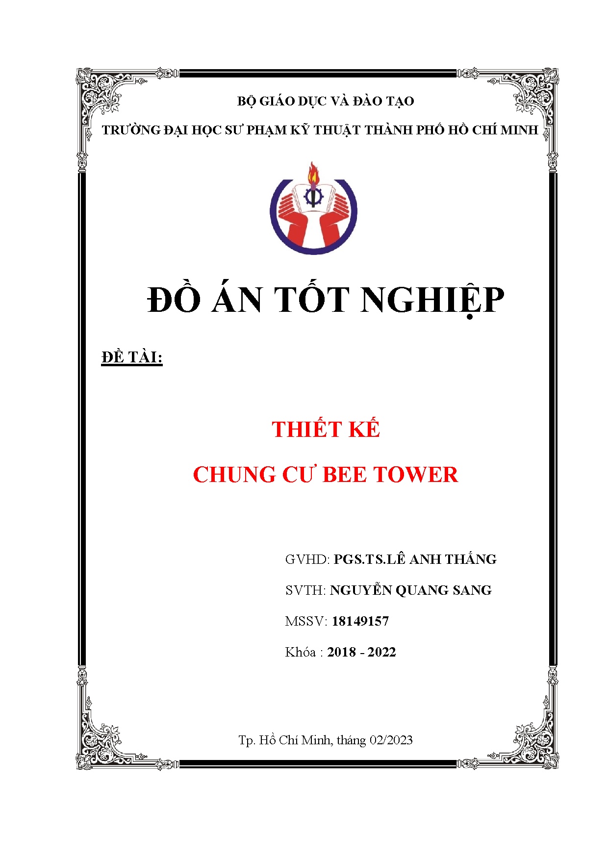 Đồ án tốt nghiệp - Thiết kế chung cư Bee Tower