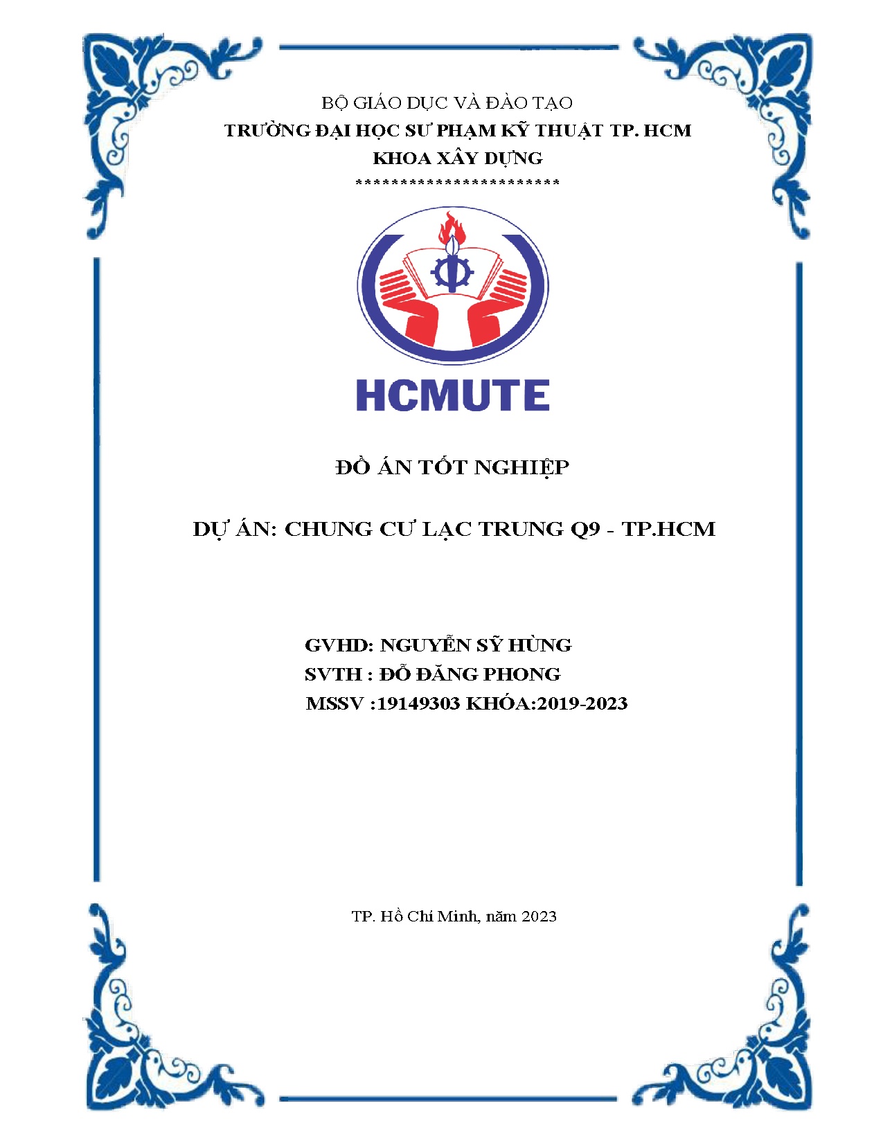 Đồ án tốt nghiệp - Chung cư Lạc Trung Q9 - TP.HCM