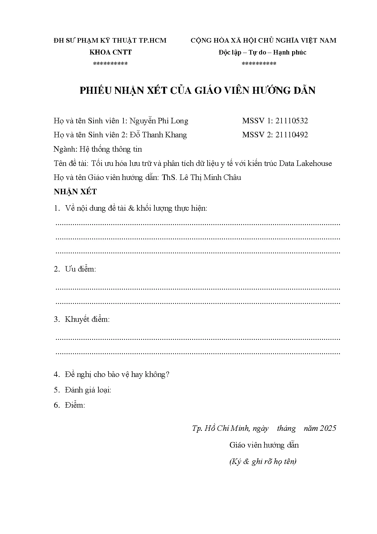 Đồ án tốt nghiệp - Tối ưu hóa lưu trữ và phân tích dữ liệu y tế với kiến trúc Data Lakehouse - Trang 3