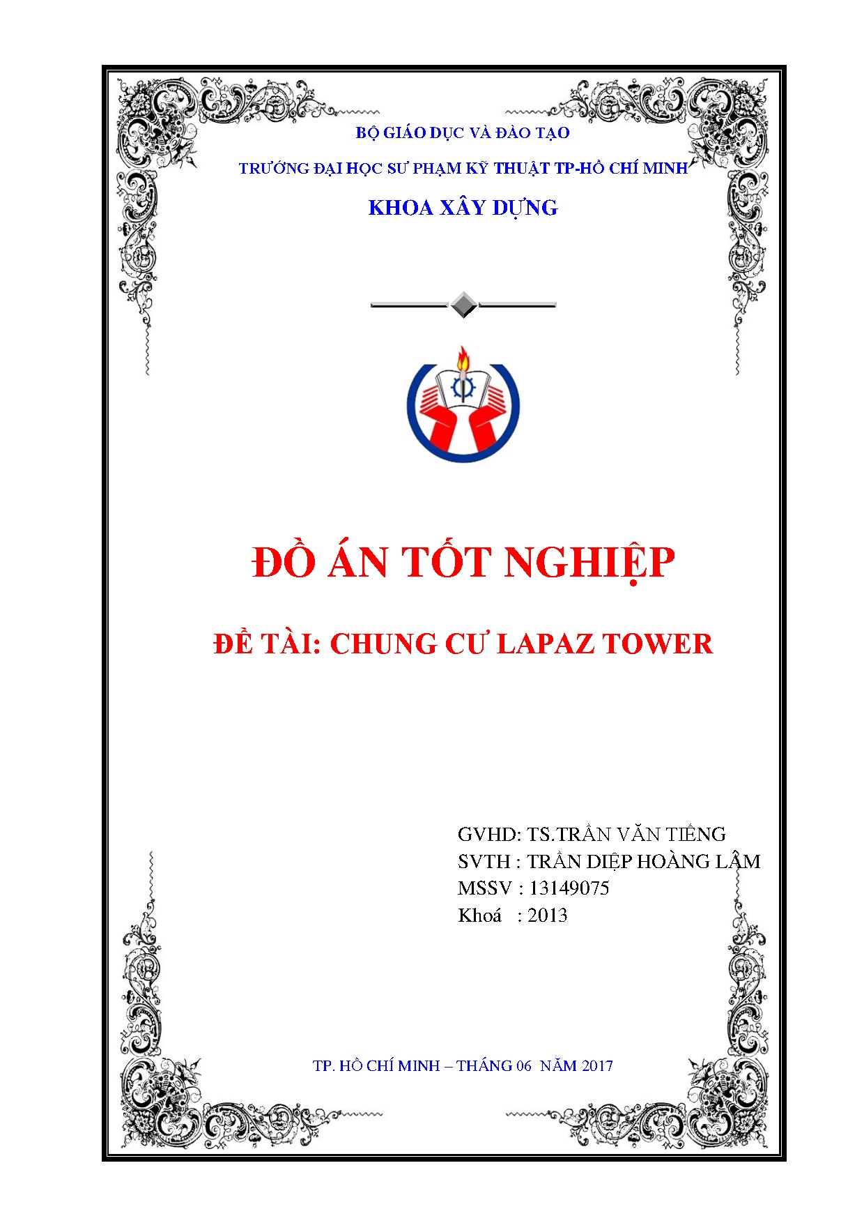 Đồ án tốt nghiệp - Chung cư Lapaz Tower