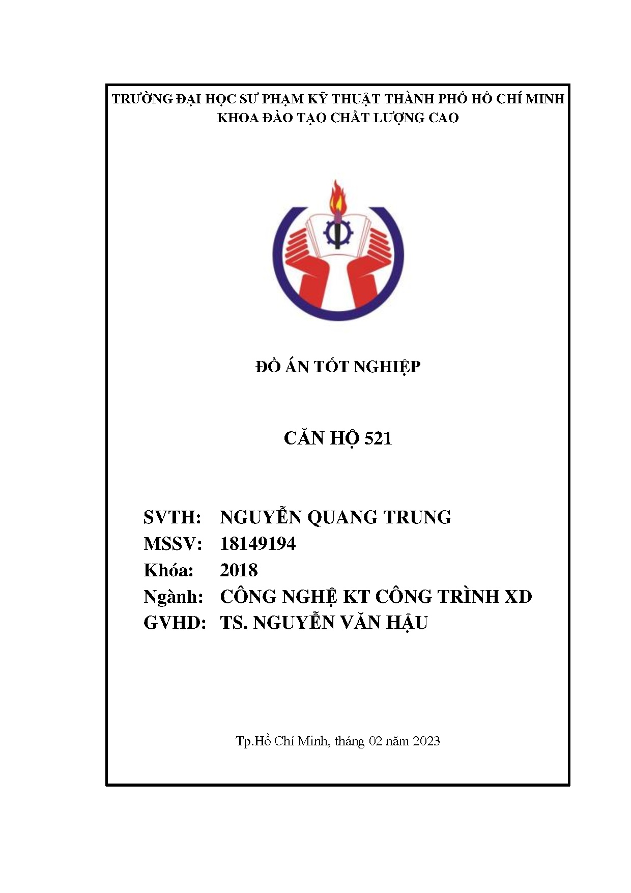 Đồ án tốt nghiệp - Căn hộ 521